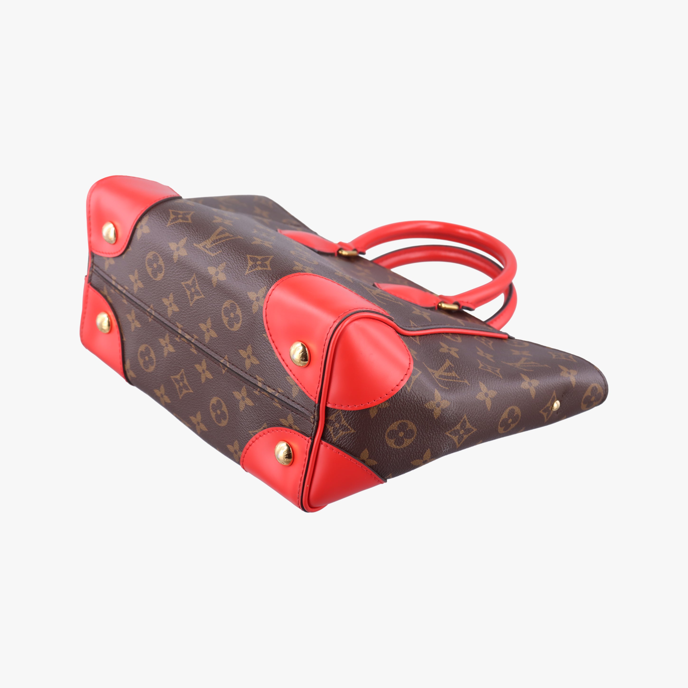 Pre-owned Louis Vuitton PHENIX PM brown×COQUELICOT Monogram Canvas×calf leather M41537 shoulderbag | stylenewstar