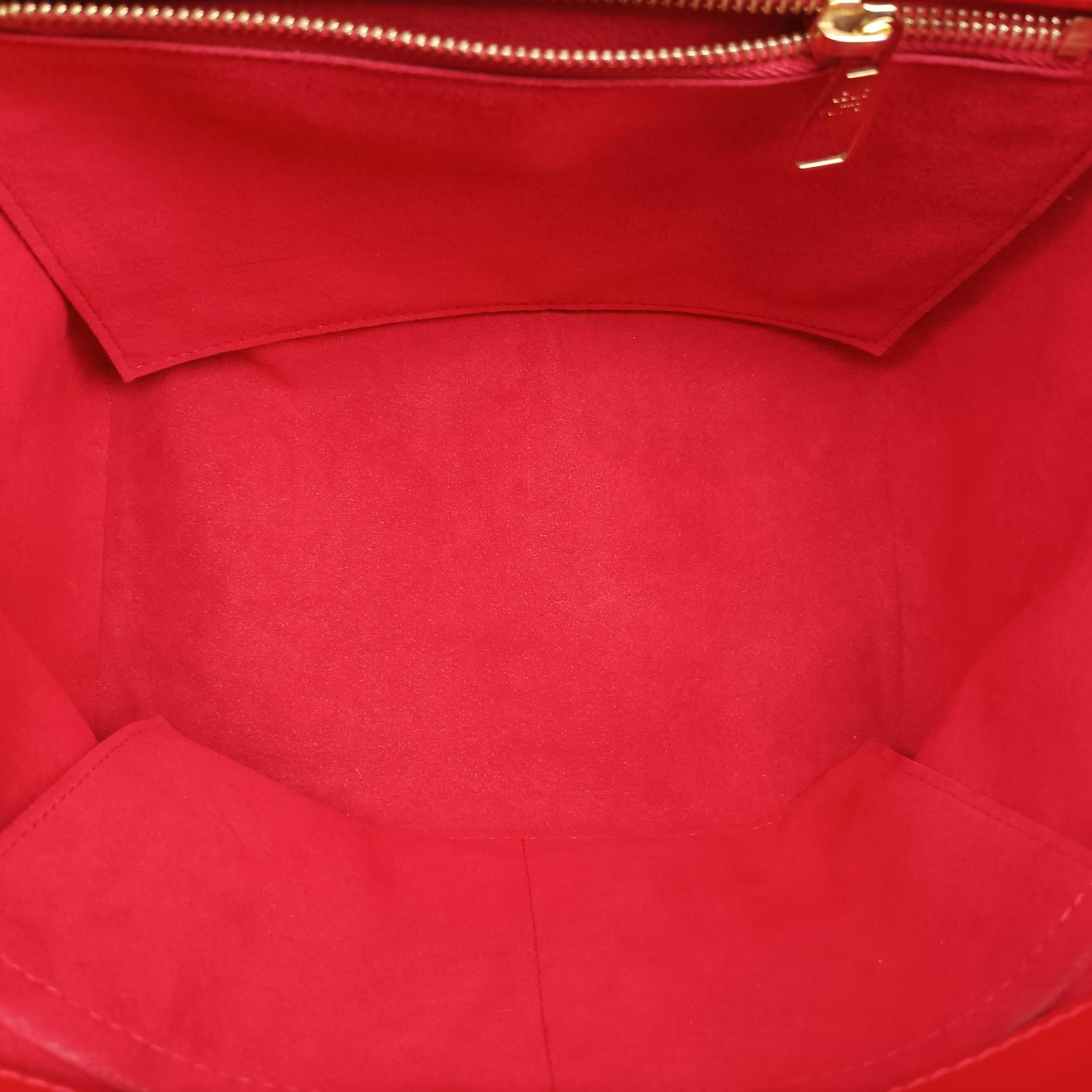 Pre-owned Louis Vuitton PHENIX PM brown×COQUELICOT Monogram Canvas×calf leather M41537 shoulderbag | stylenewstar