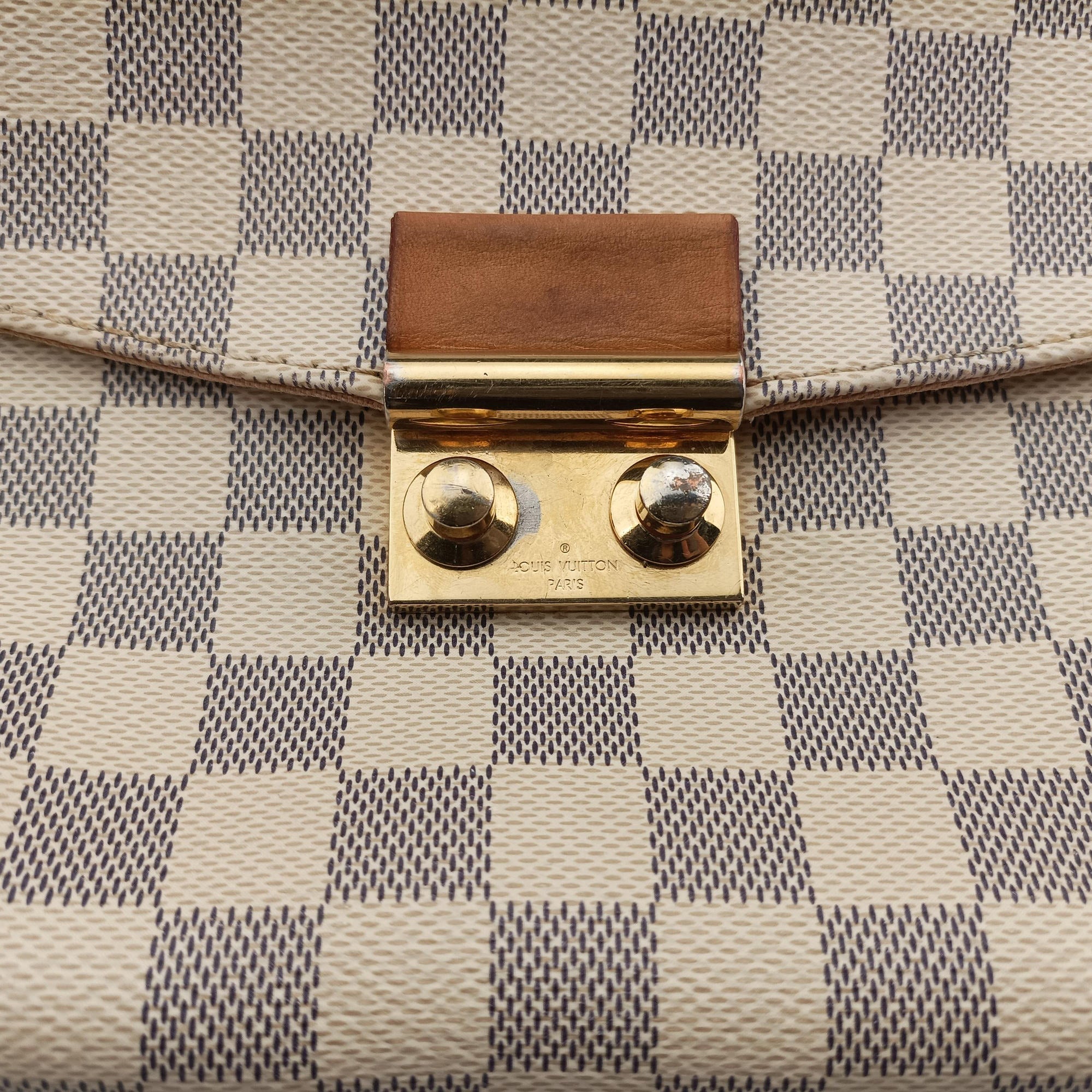 Pre-owned Louis Vuitton CROISETTE Azur Damier Canvas N41581 shoulderbag | stylenewstar