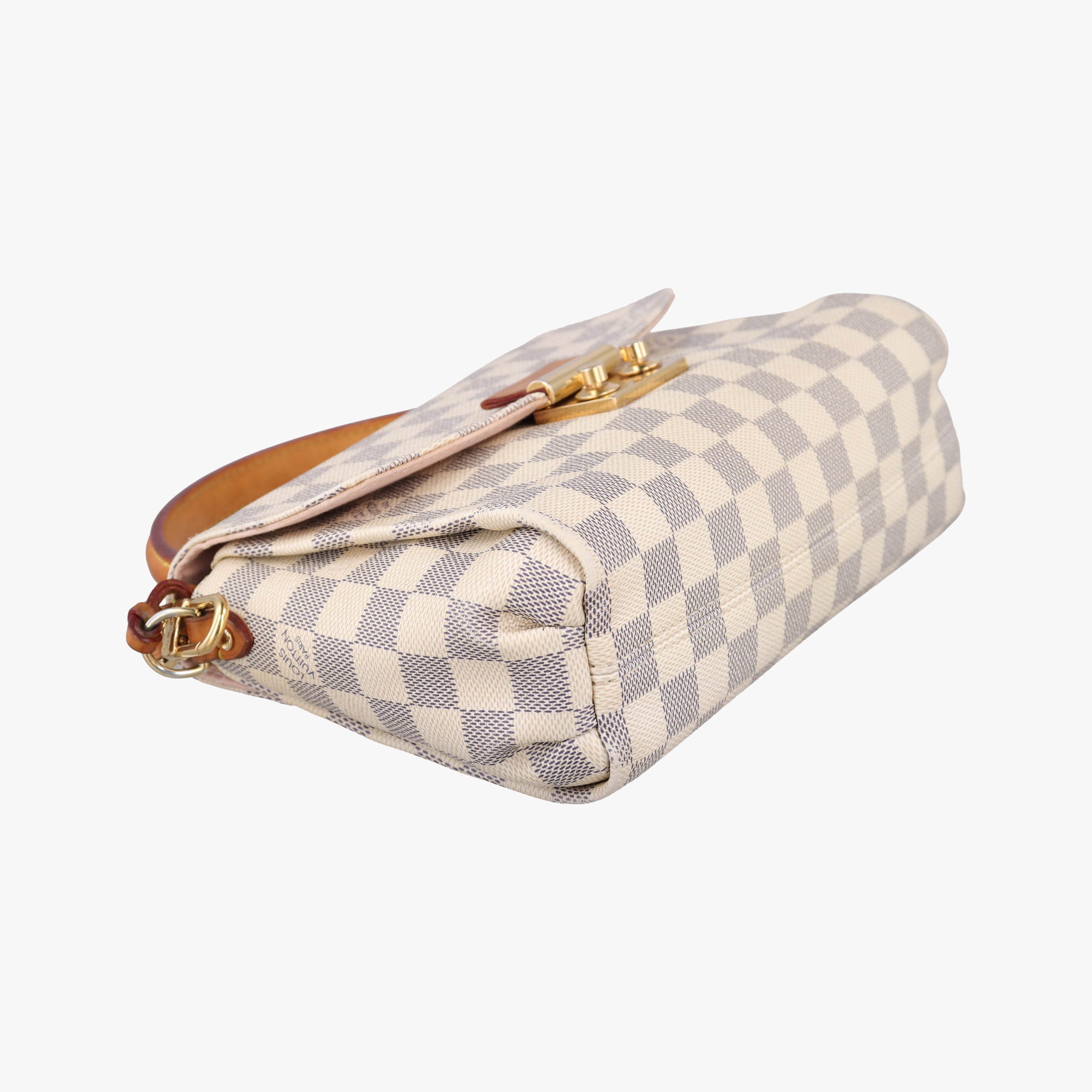Pre-owned Louis Vuitton CROISETTE Azur Damier Canvas N41581 shoulderbag | stylenewstar