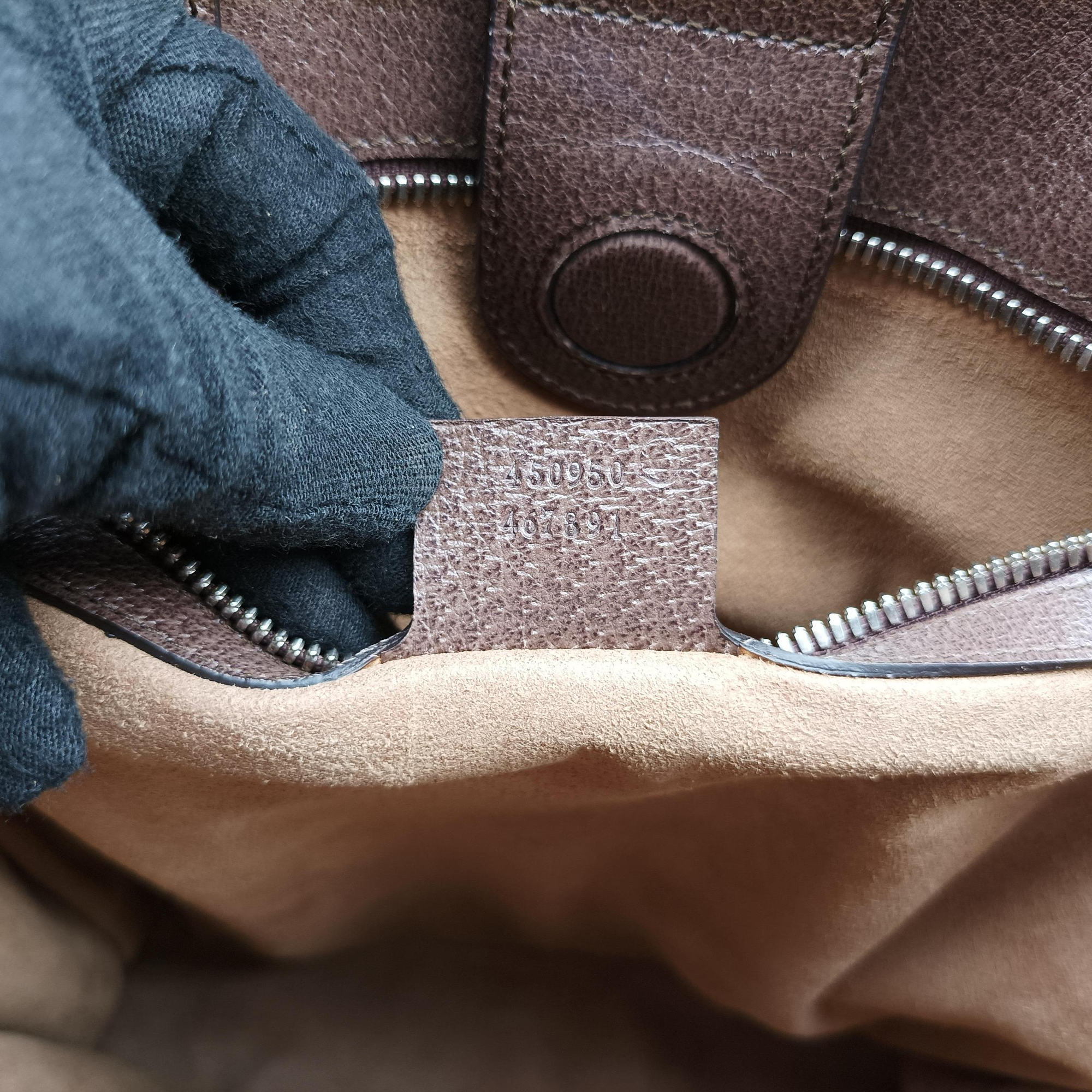 Pre-owned Gucci Gucci Tian GG Supreme Brown×beige×Multicolour PVC coated canvas×Leather 450950 shoulderbag | stylenewstar