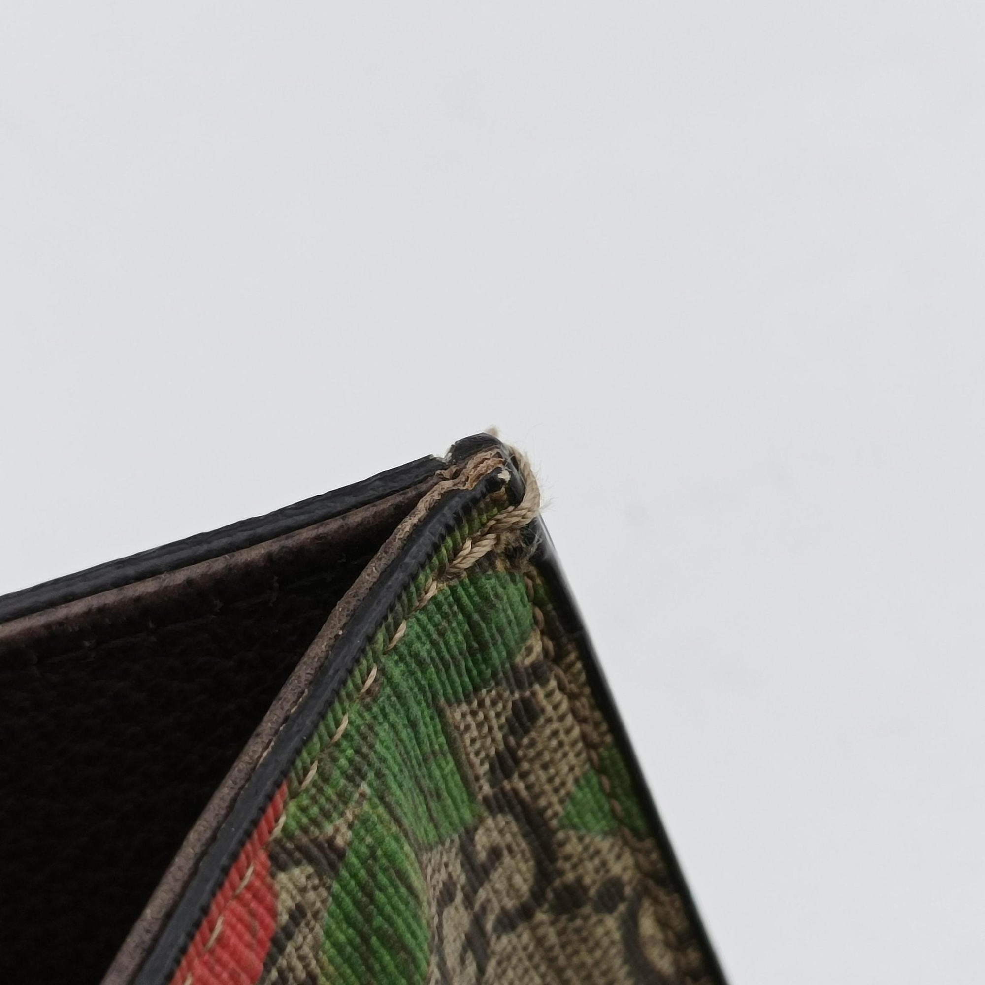 Pre-owned Gucci Gucci Tian GG Supreme Brown×beige×Multicolour PVC coated canvas×Leather 450950 shoulderbag | stylenewstar