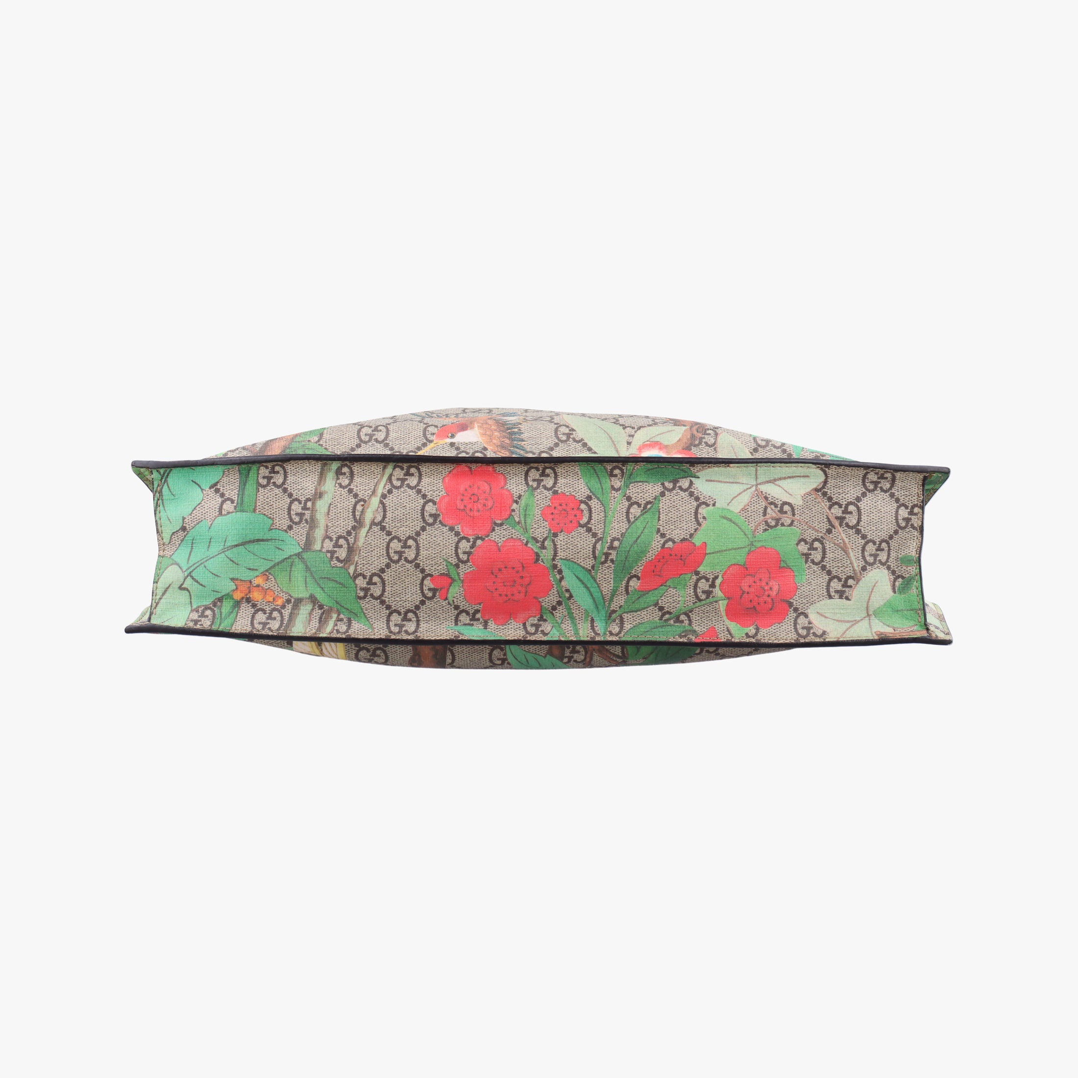 Pre-owned Gucci Gucci Tian GG Supreme Brown×beige×Multicolour PVC coated canvas×Leather 450950 shoulderbag | stylenewstar