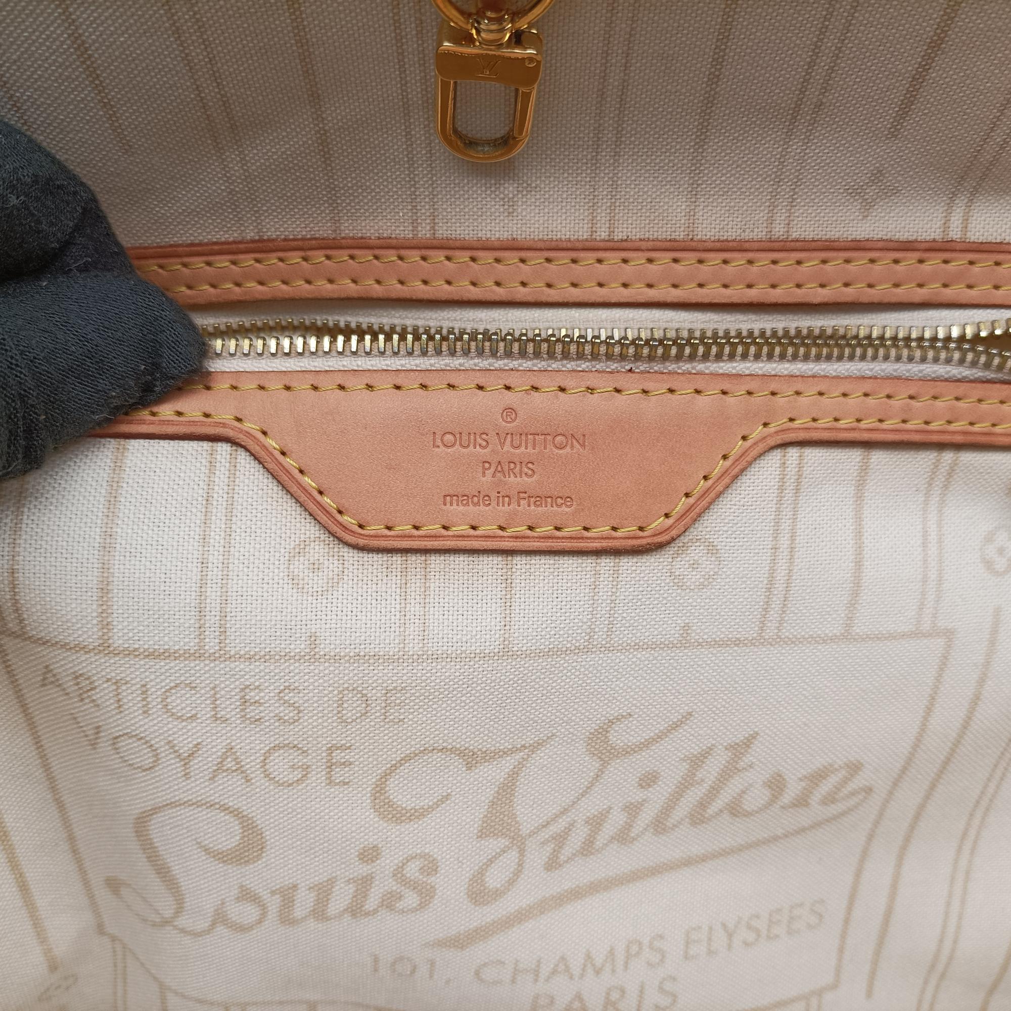 Pre-owned Louis Vuitton NEVERFULL MM Azur Damier Canvas N51107 shoulderbag | stylenewstar