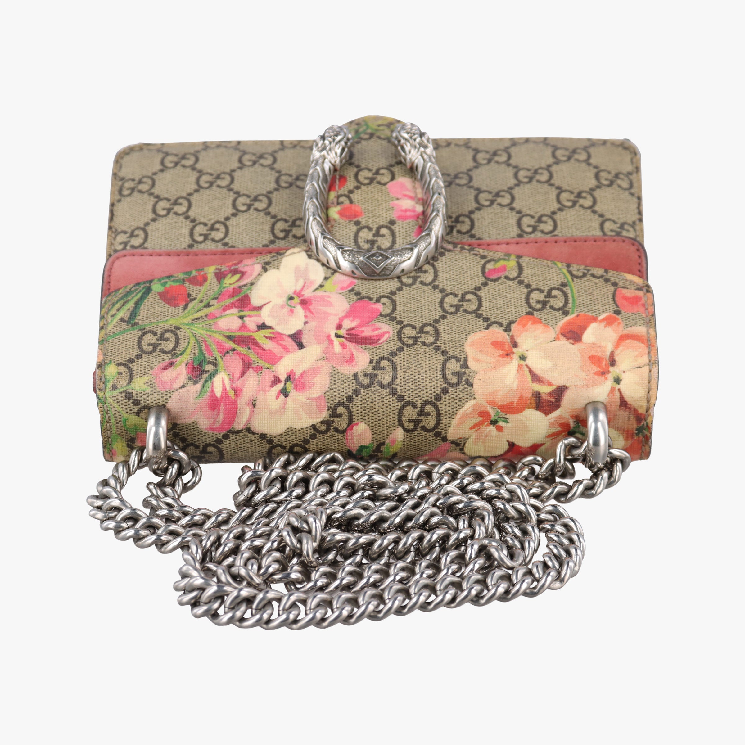 Secondhand Gucci Dionysus beige×red×Multicolour PVC coated canvas × suede 421970 shoulderbag | stylenewstar