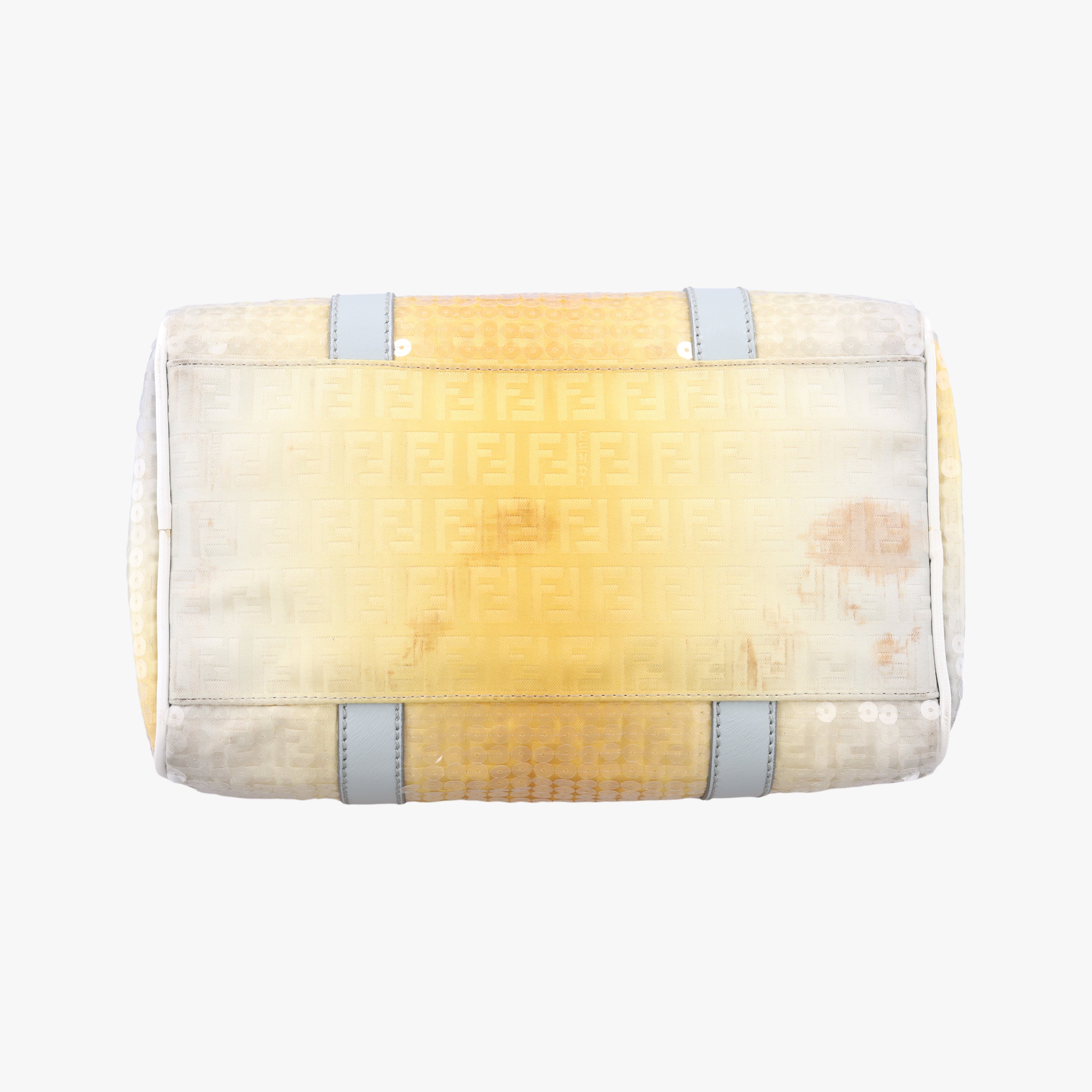 Pre-owned Fendi Sequins Yellow Gradation Multicolour sequins 8BL068 handbag | stylenewstar