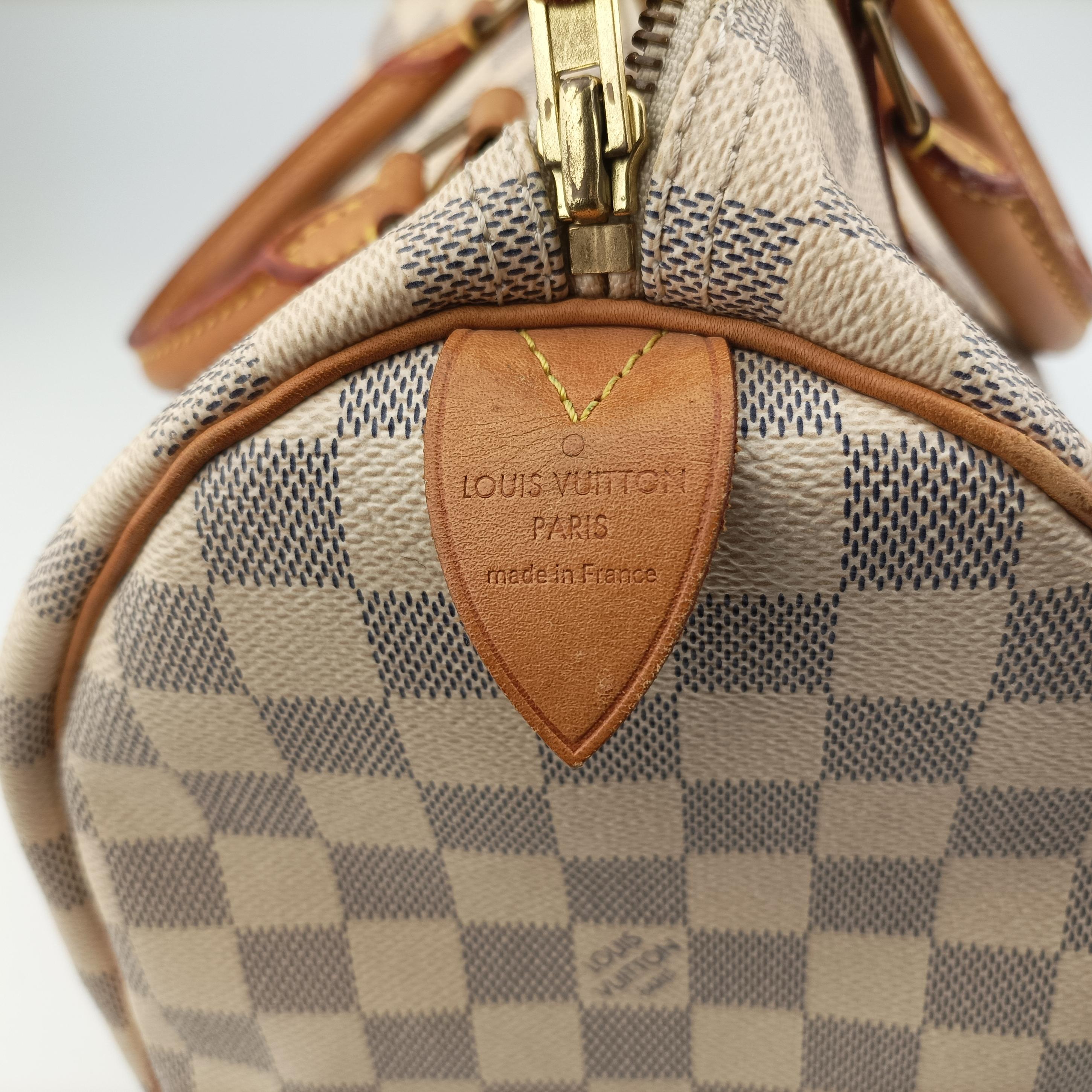 Pre-owned Louis Vuitton Speedy 30 AZUR Damier Canvas N41533 handbag | stylenewstar