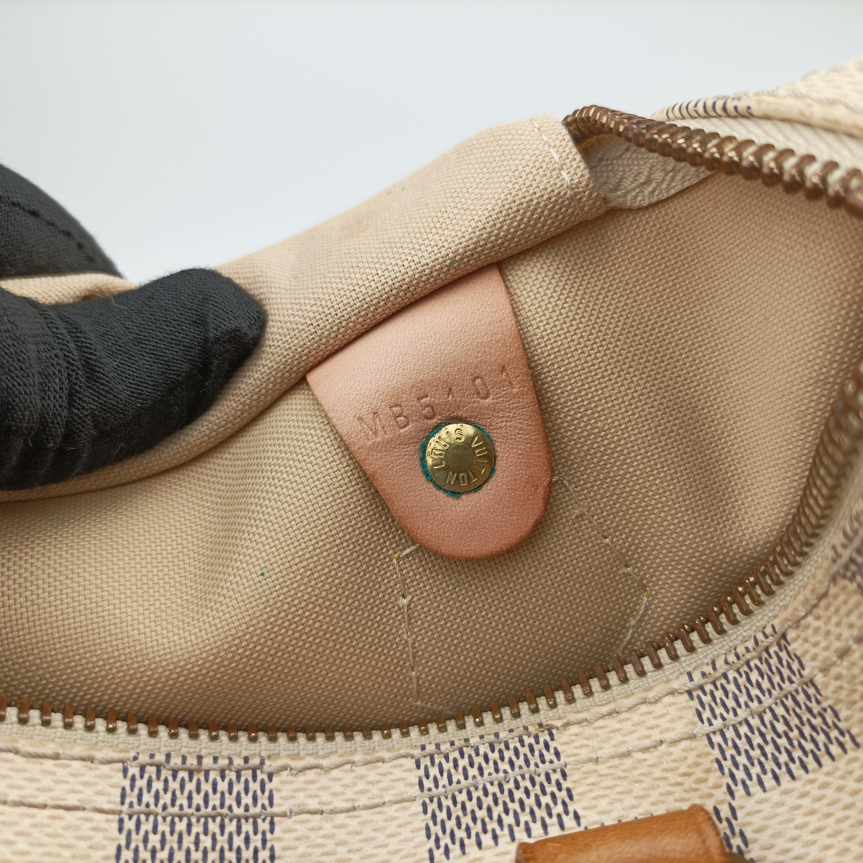Pre-owned Louis Vuitton Speedy 30 AZUR Damier Canvas N41533 handbag | stylenewstar