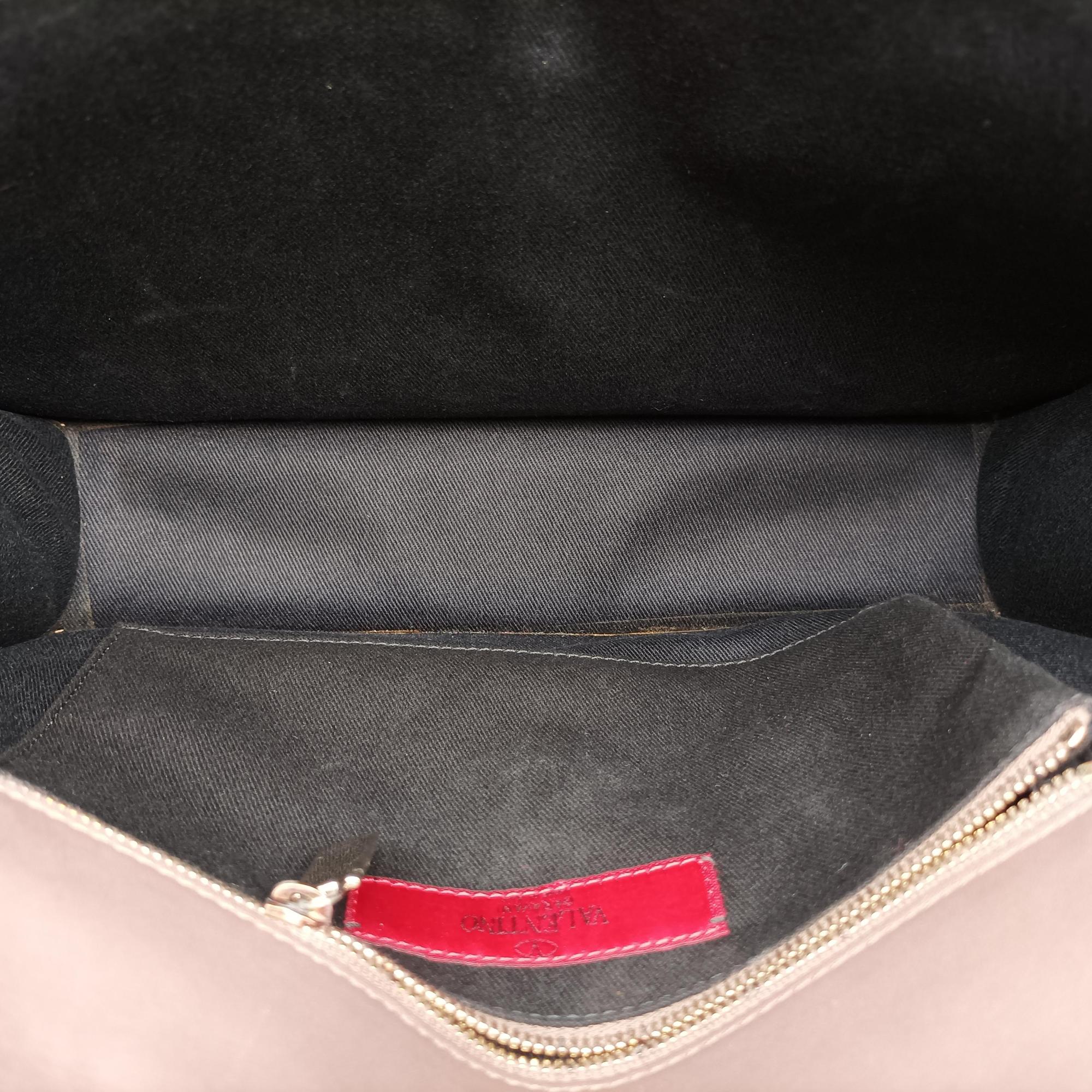 Pre-owned Valentino Animal Print Trim Flat Handle Bow Accents pink×Multicolour Ponyhair ×leather  handbag | stylenewstar