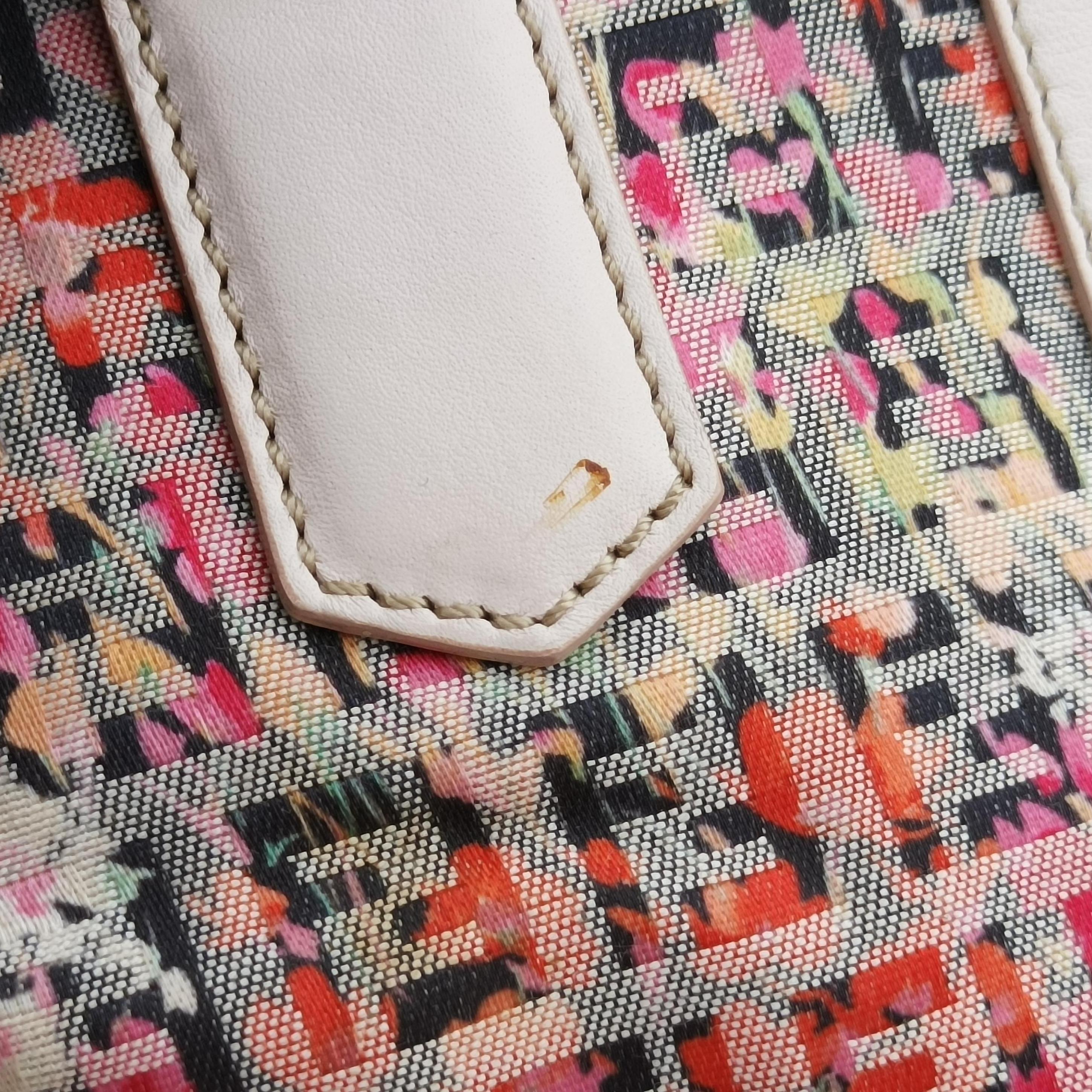 Pre-owned Fendi Zucchino pink×Multicolour fabric 8BN228 shoulderbag | stylenewstar