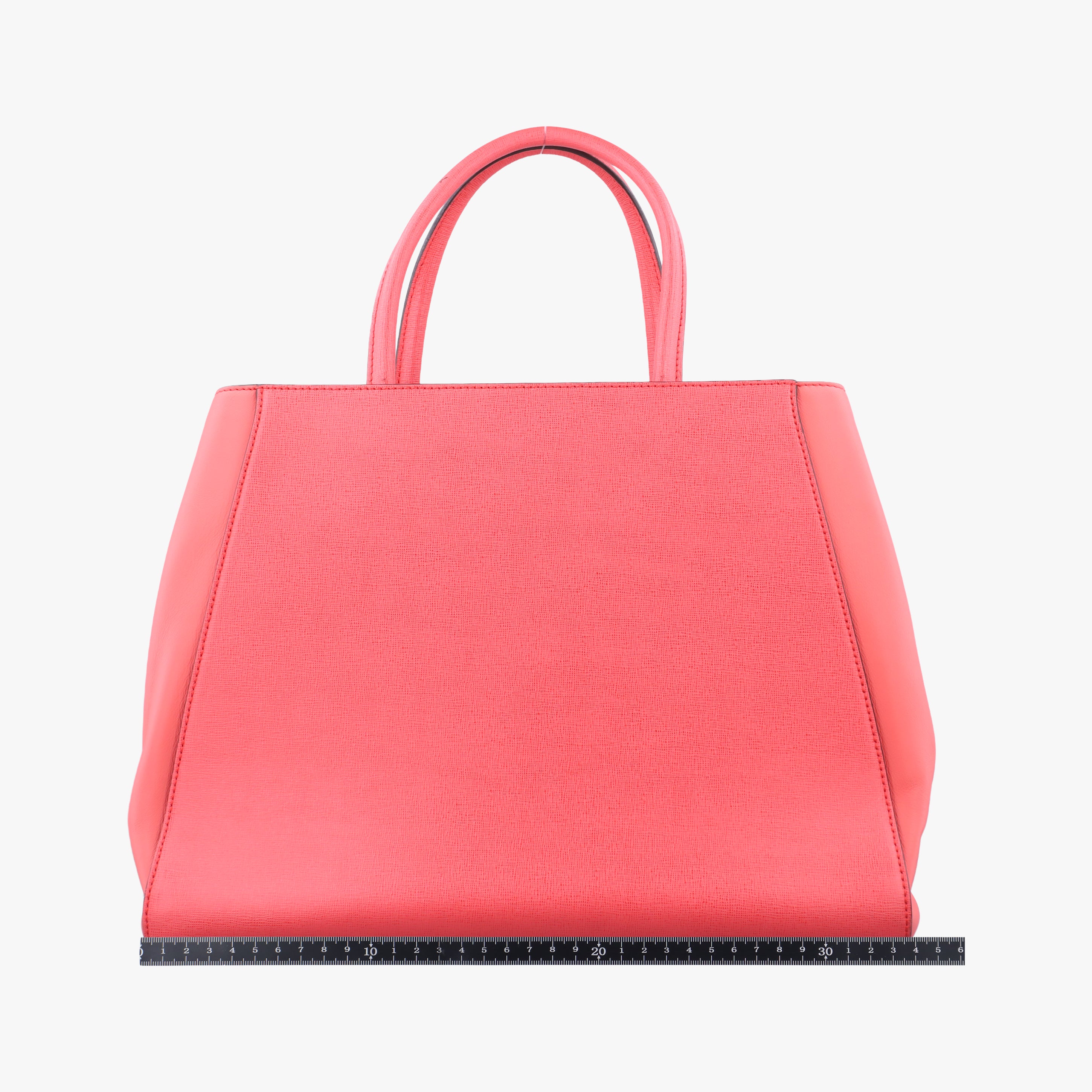 Pre-owned Fendi 2 JOURS pink Leather 8BH250 shoulderbag | stylenewstar