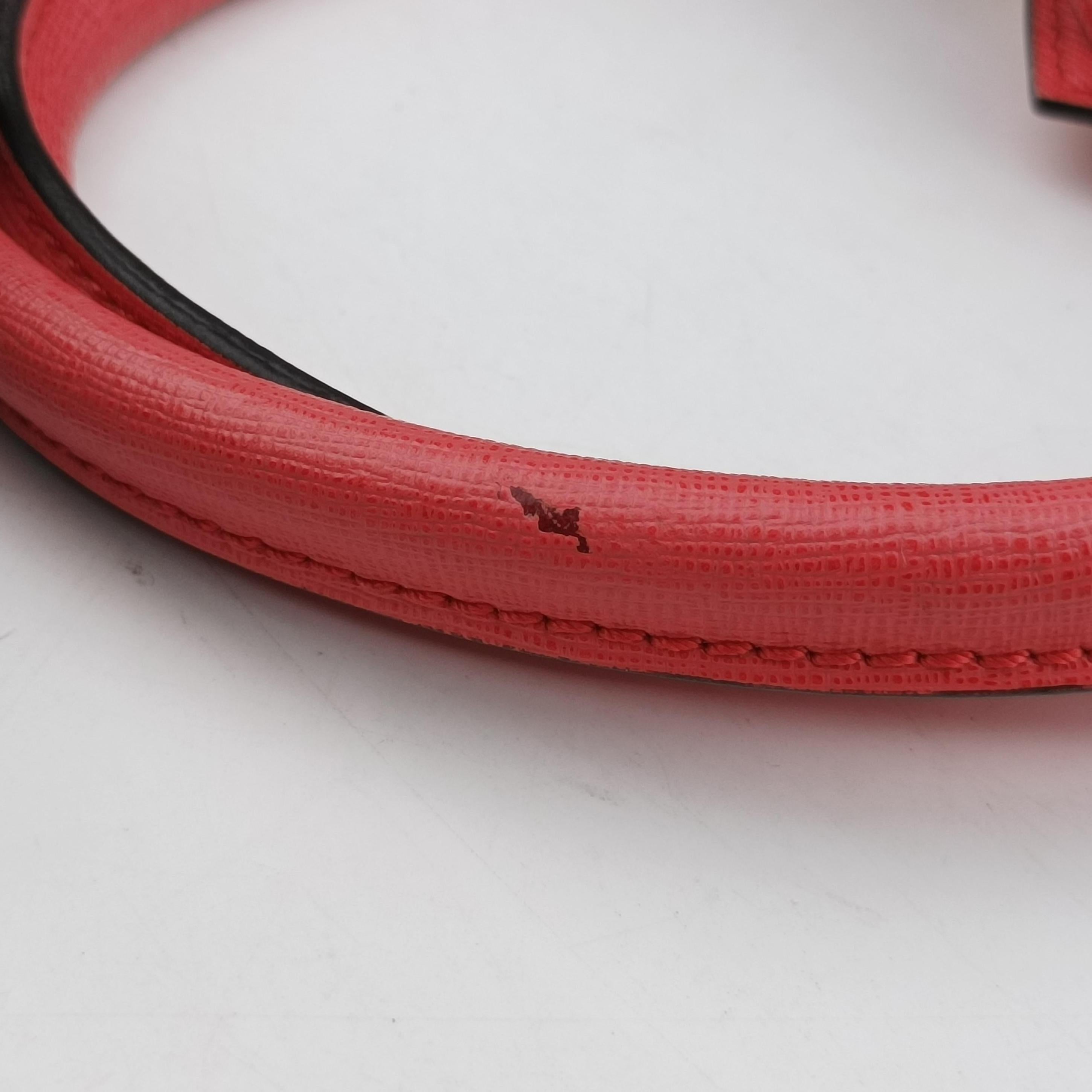 Pre-owned Fendi 2 JOURS pink Leather 8BH250 shoulderbag | stylenewstar