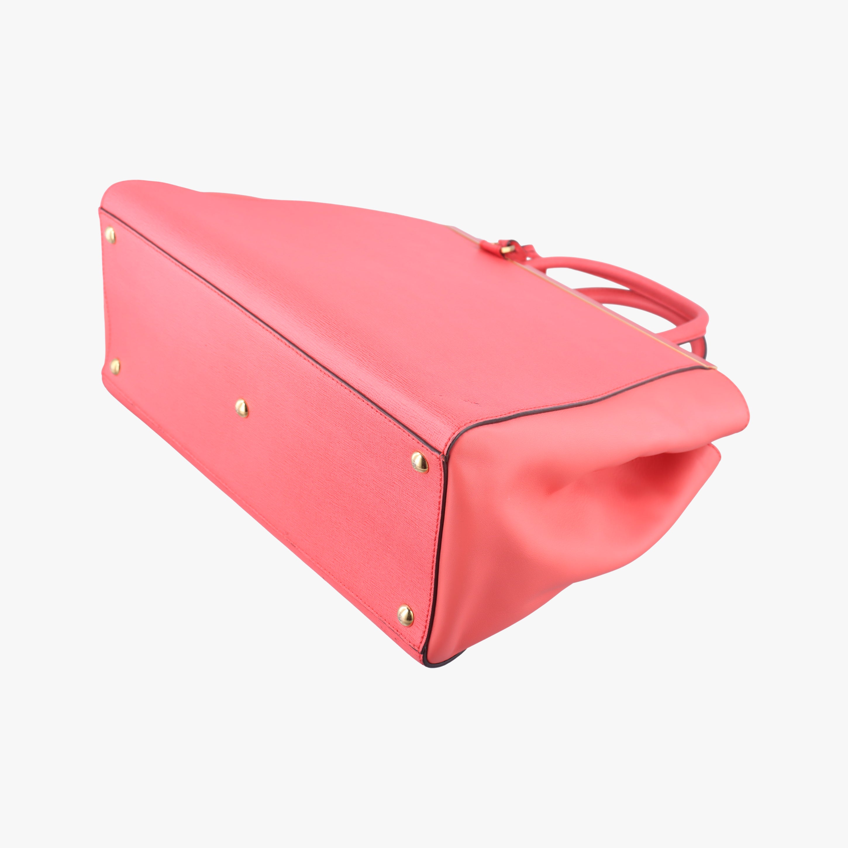 Pre-owned Fendi 2 JOURS pink Leather 8BH250 shoulderbag | stylenewstar