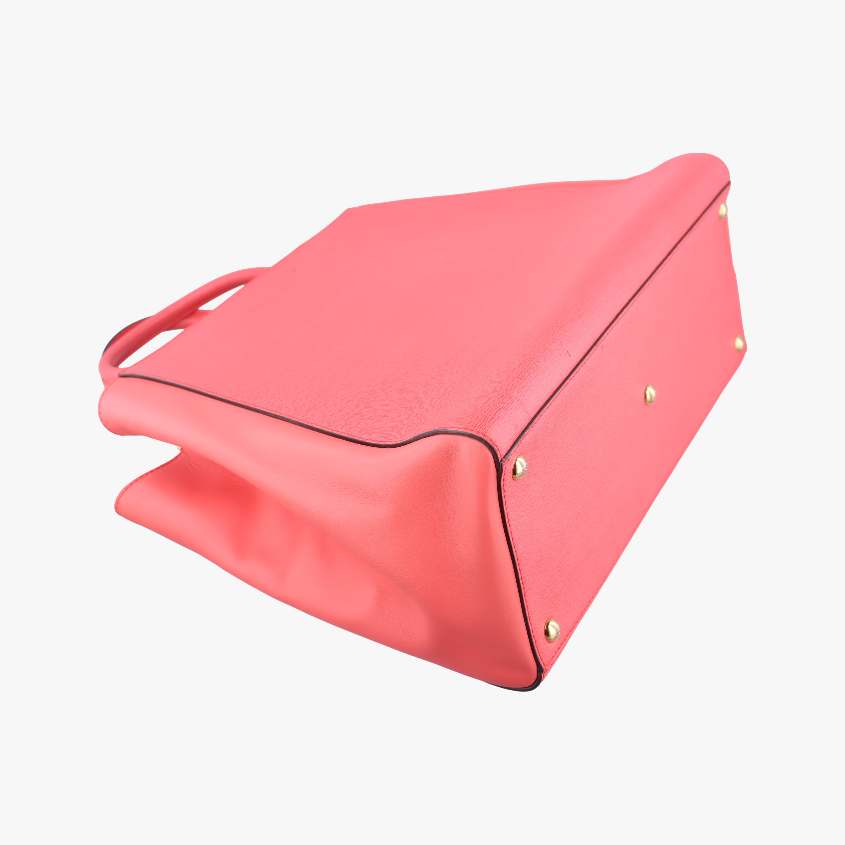 Pre-owned Fendi 2 JOURS pink Leather 8BH250 shoulderbag | stylenewstar