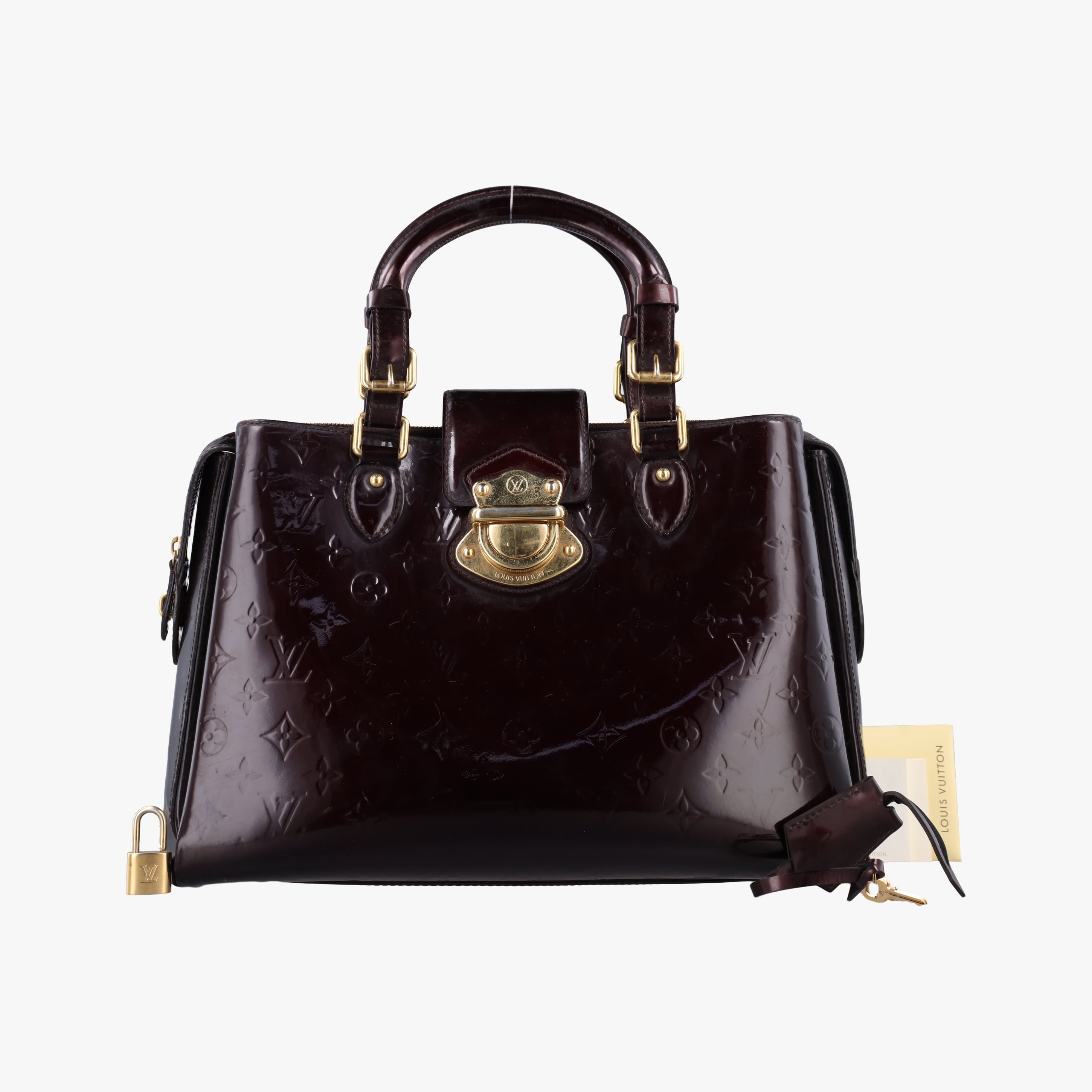 Pre-owned Louis Vuitton MELROSE AVENUE AMARANTE Vernis M93757 handbag | stylenewstar