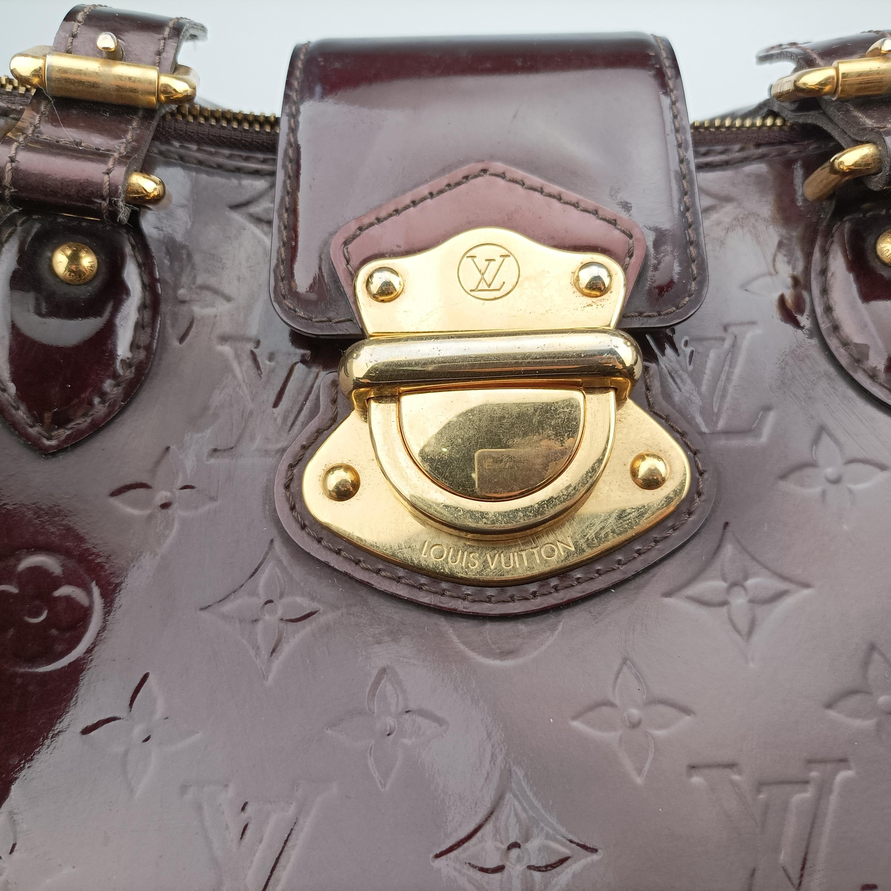 Pre-owned Louis Vuitton MELROSE AVENUE AMARANTE Vernis M93757 handbag | stylenewstar