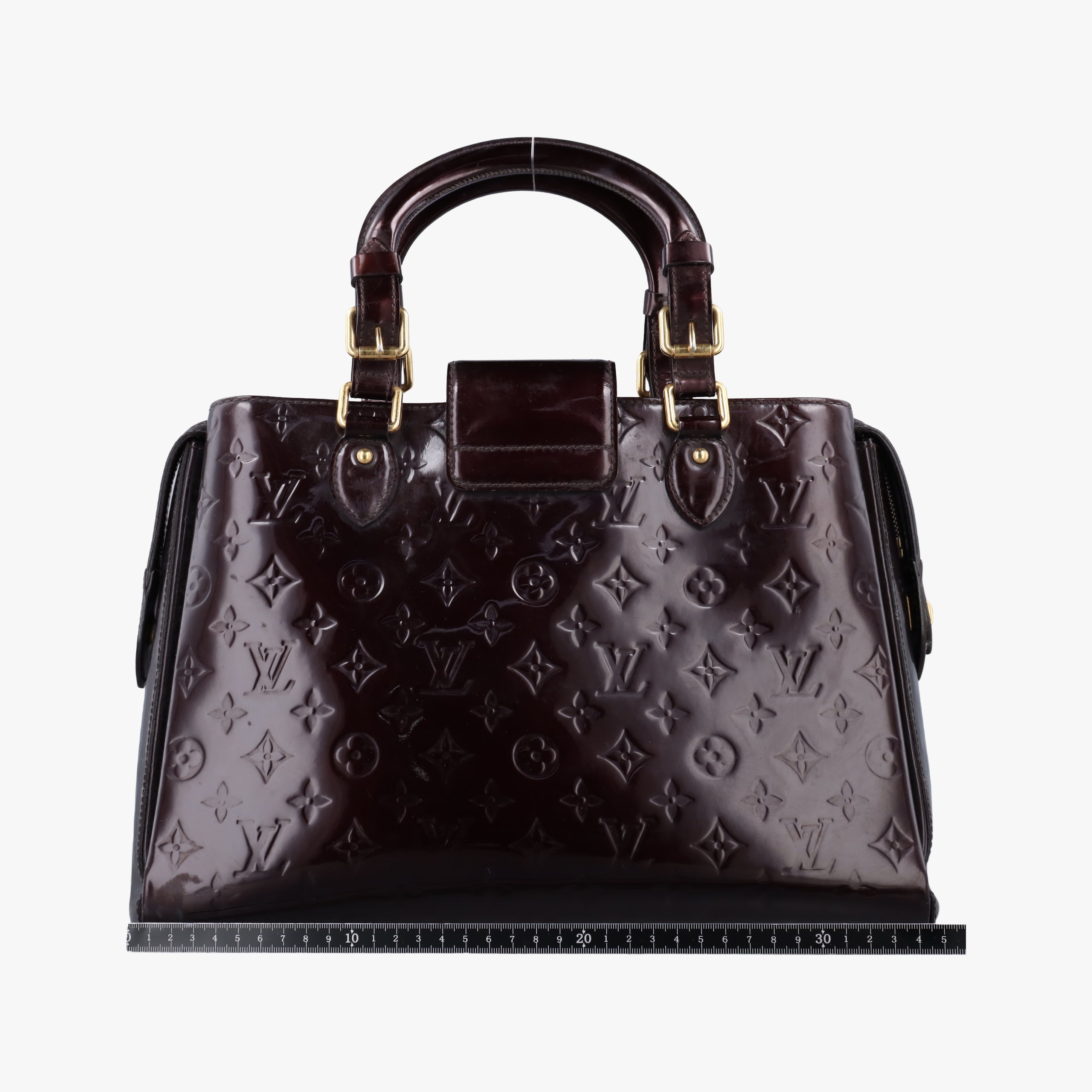 Pre-owned Louis Vuitton MELROSE AVENUE AMARANTE Vernis M93757 handbag | stylenewstar
