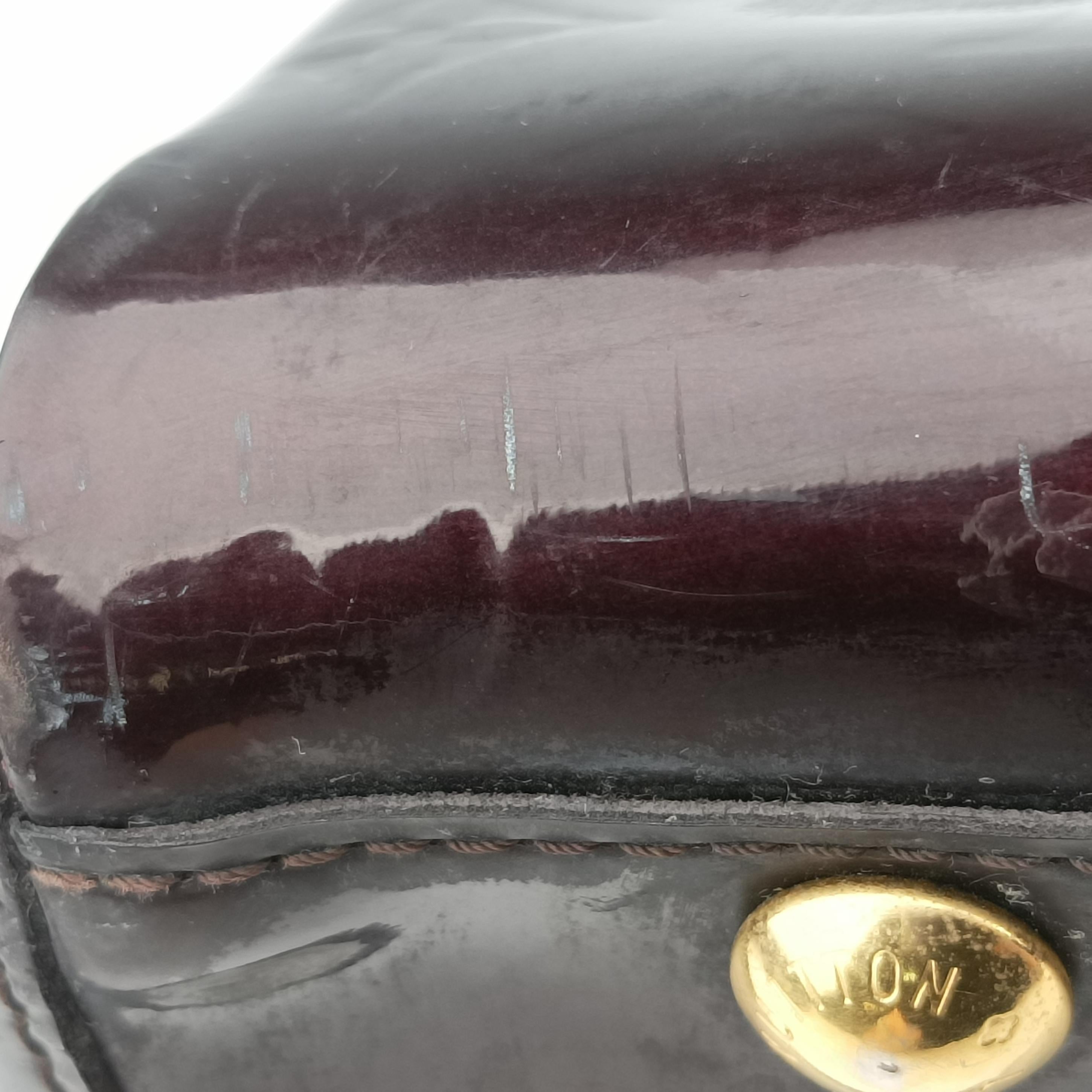 Pre-owned Louis Vuitton MELROSE AVENUE AMARANTE Vernis M93757 handbag | stylenewstar