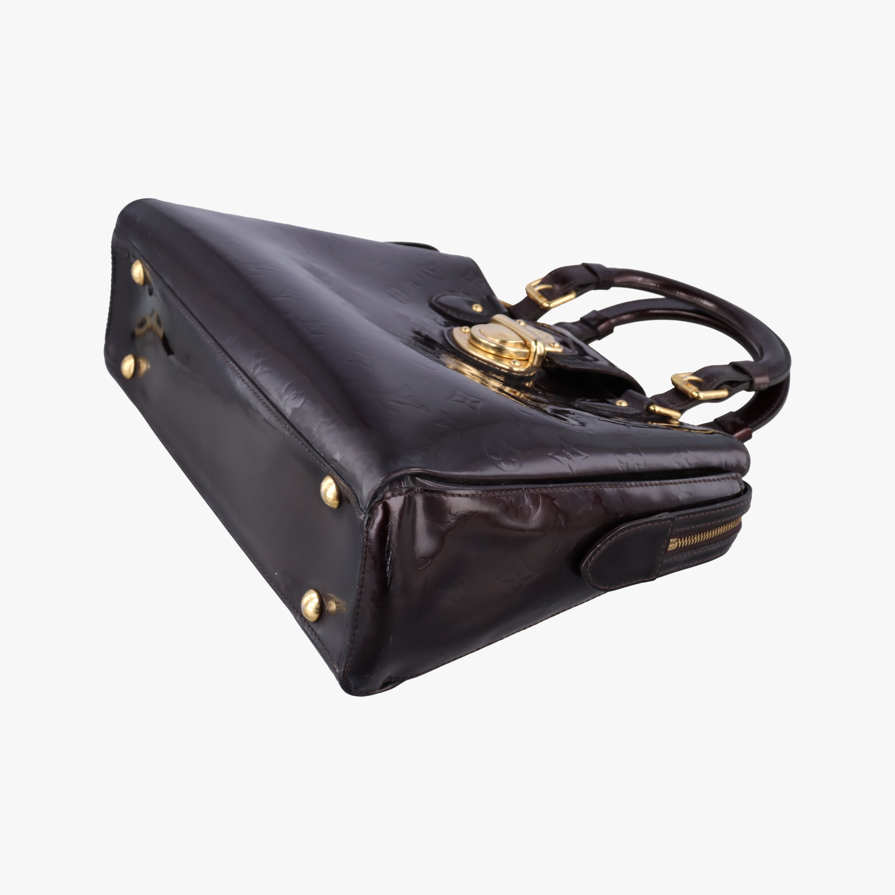 Pre-owned Louis Vuitton MELROSE AVENUE AMARANTE Vernis M93757 handbag | stylenewstar