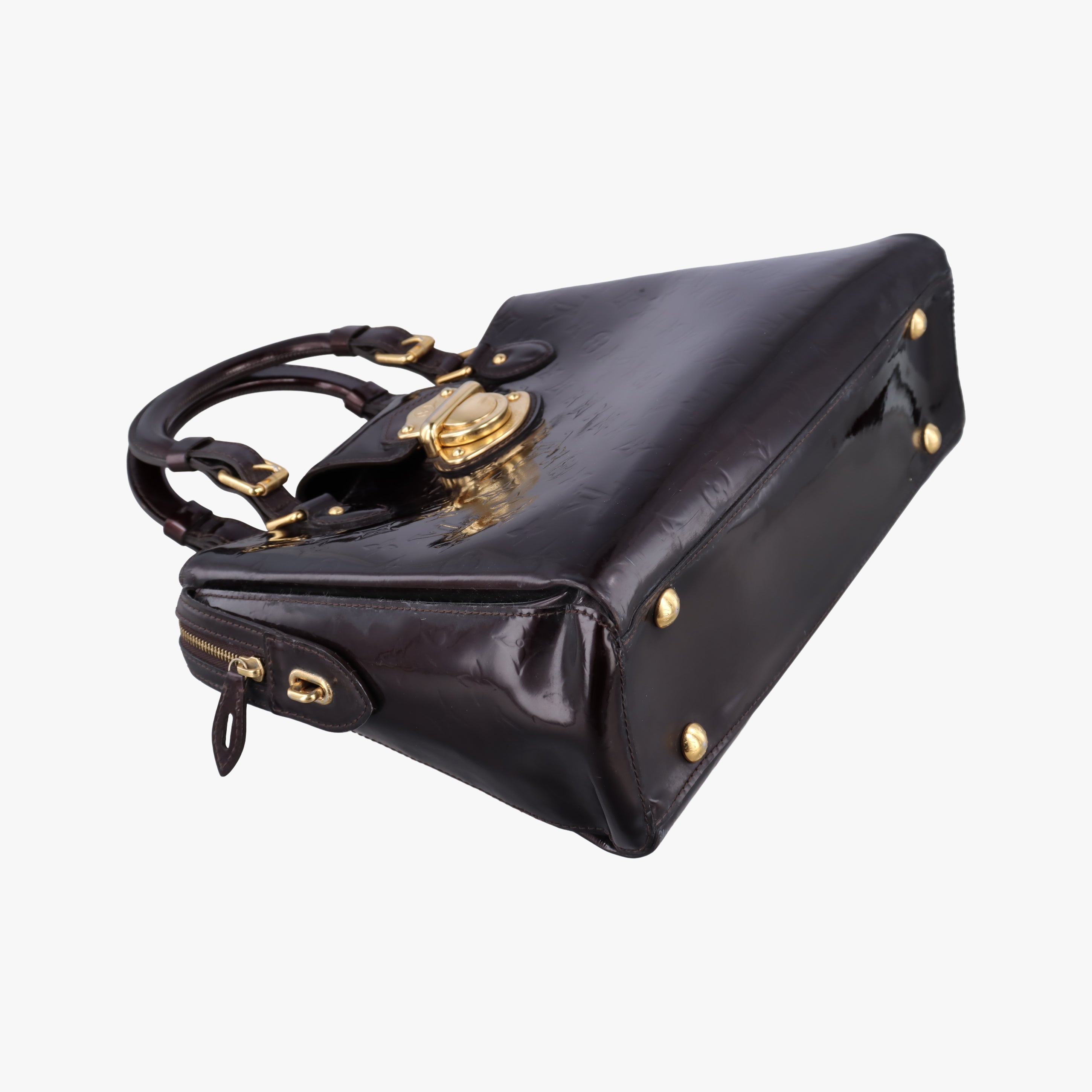 Pre-owned Louis Vuitton MELROSE AVENUE AMARANTE Vernis M93757 handbag | stylenewstar