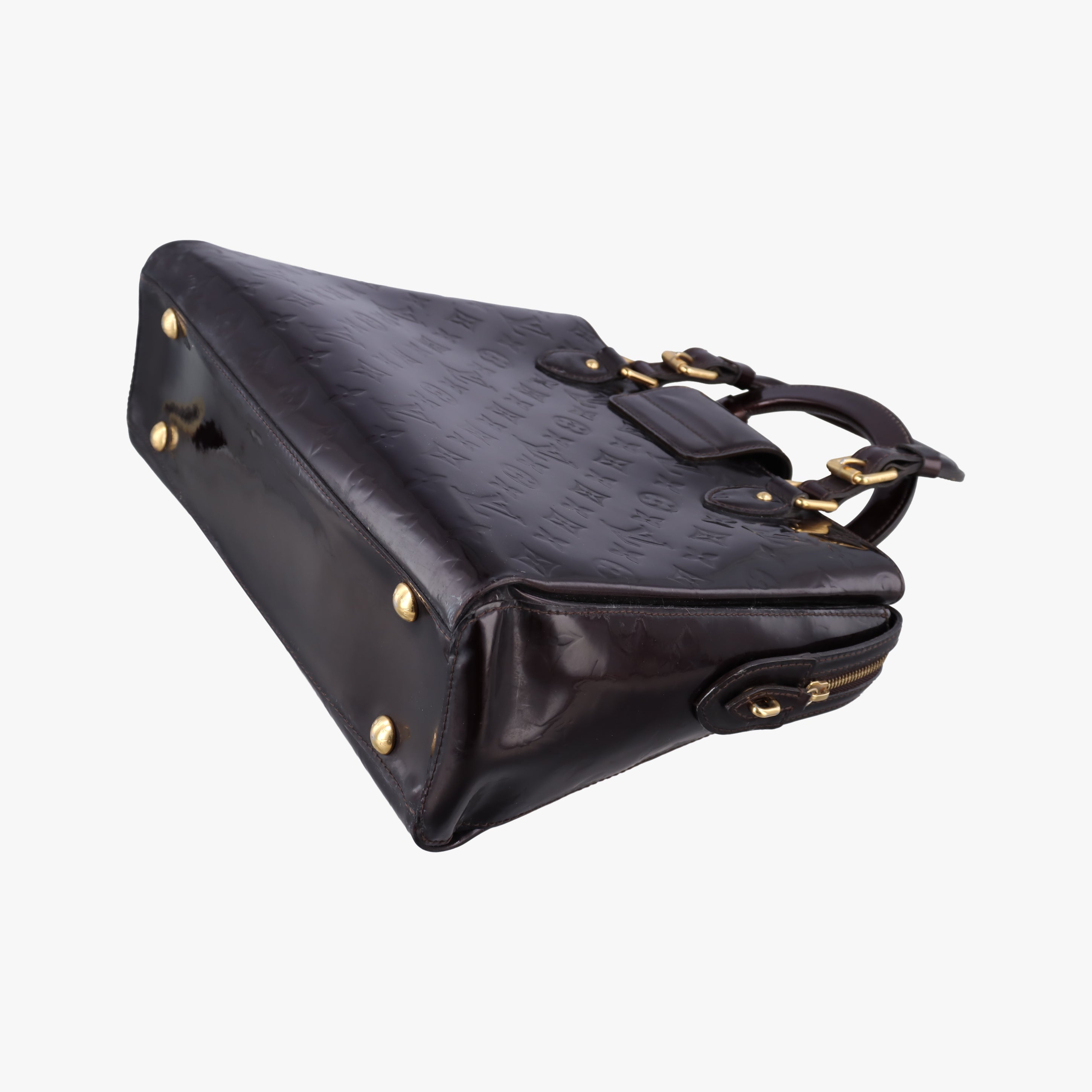 Pre-owned Louis Vuitton MELROSE AVENUE AMARANTE Vernis M93757 handbag | stylenewstar