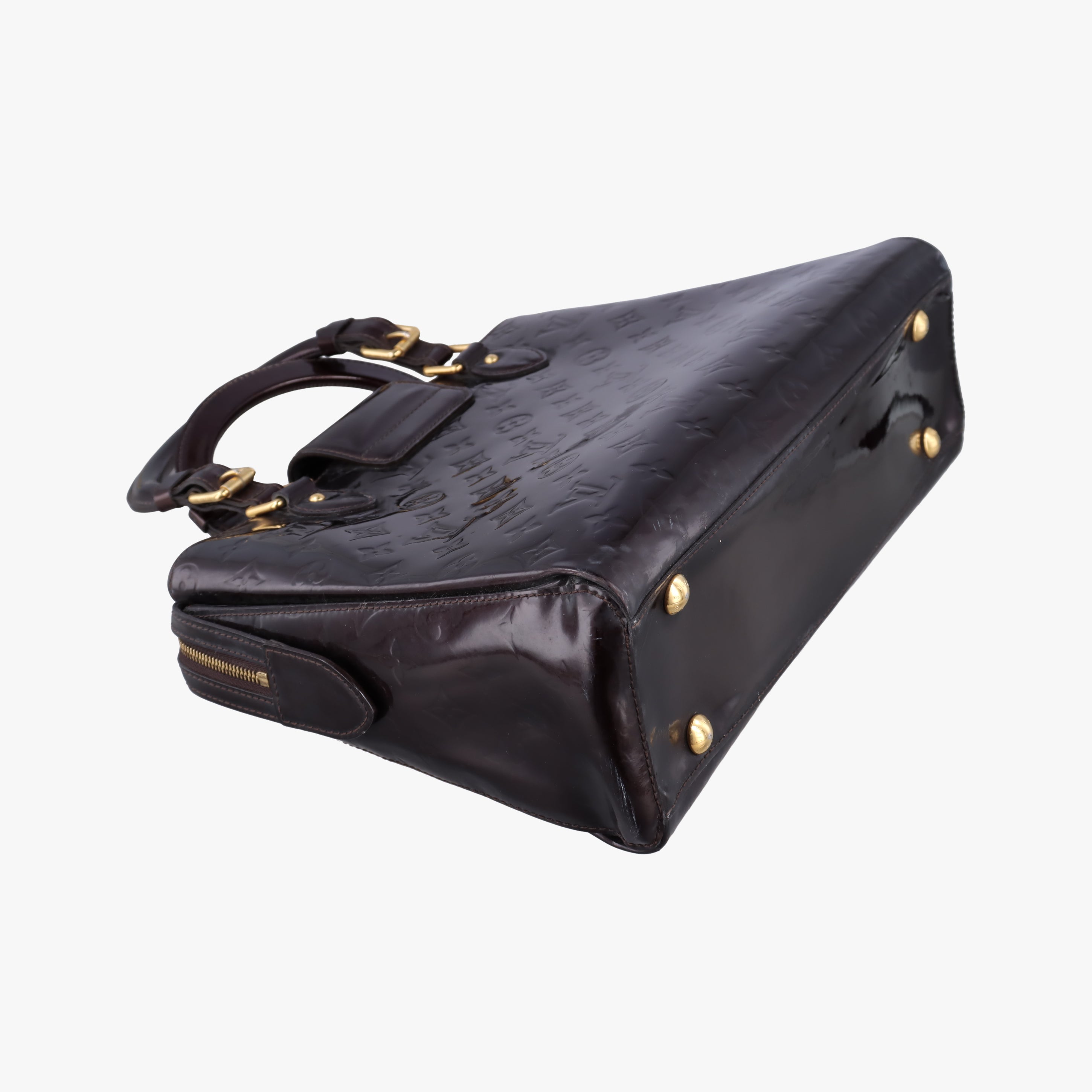 Pre-owned Louis Vuitton MELROSE AVENUE AMARANTE Vernis M93757 handbag | stylenewstar
