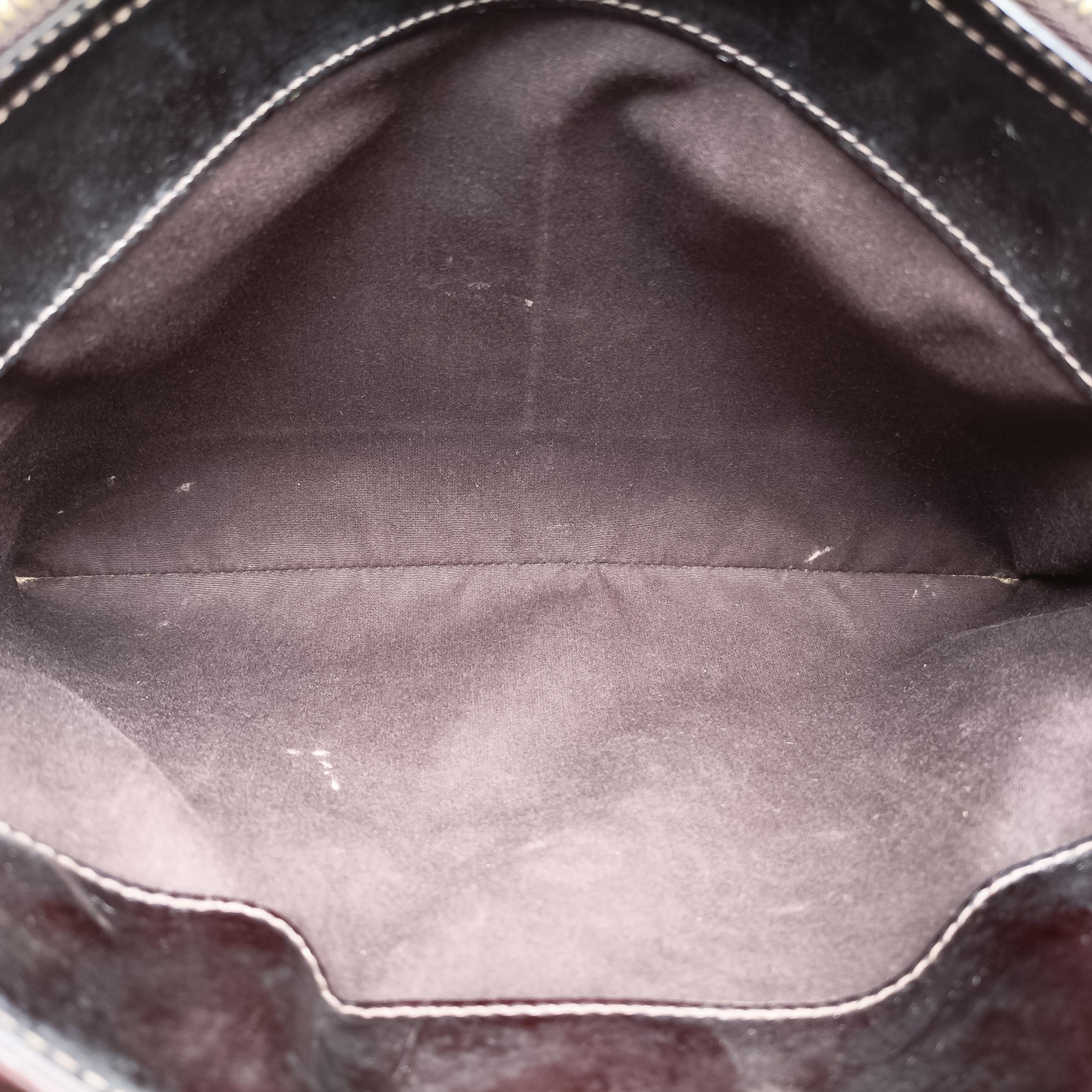 Pre-owned Louis Vuitton MELROSE AVENUE AMARANTE Vernis M93757 handbag | stylenewstar
