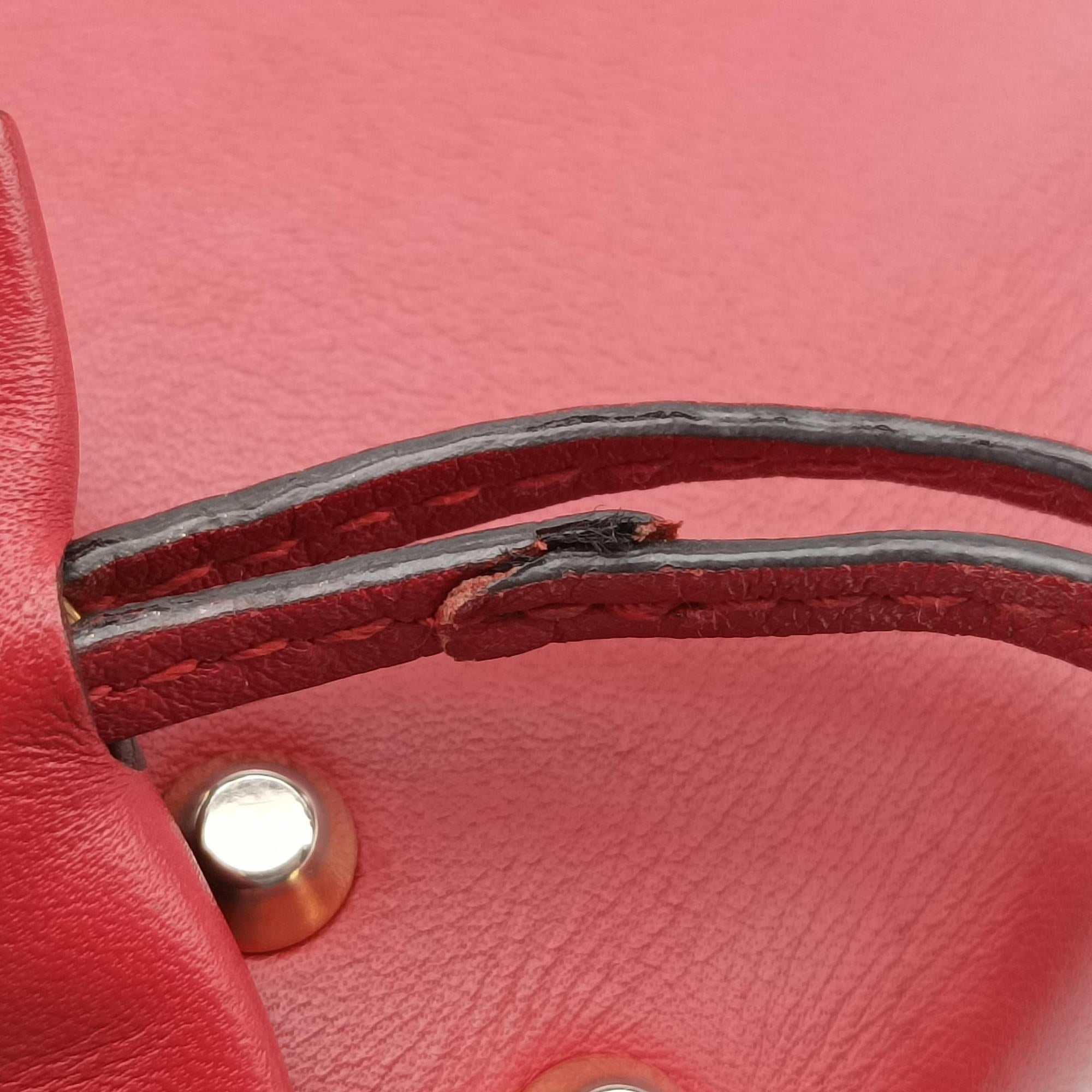 Pre-owned Gucci Padlock Red Leather 432182 shoulderbag | stylenewstar