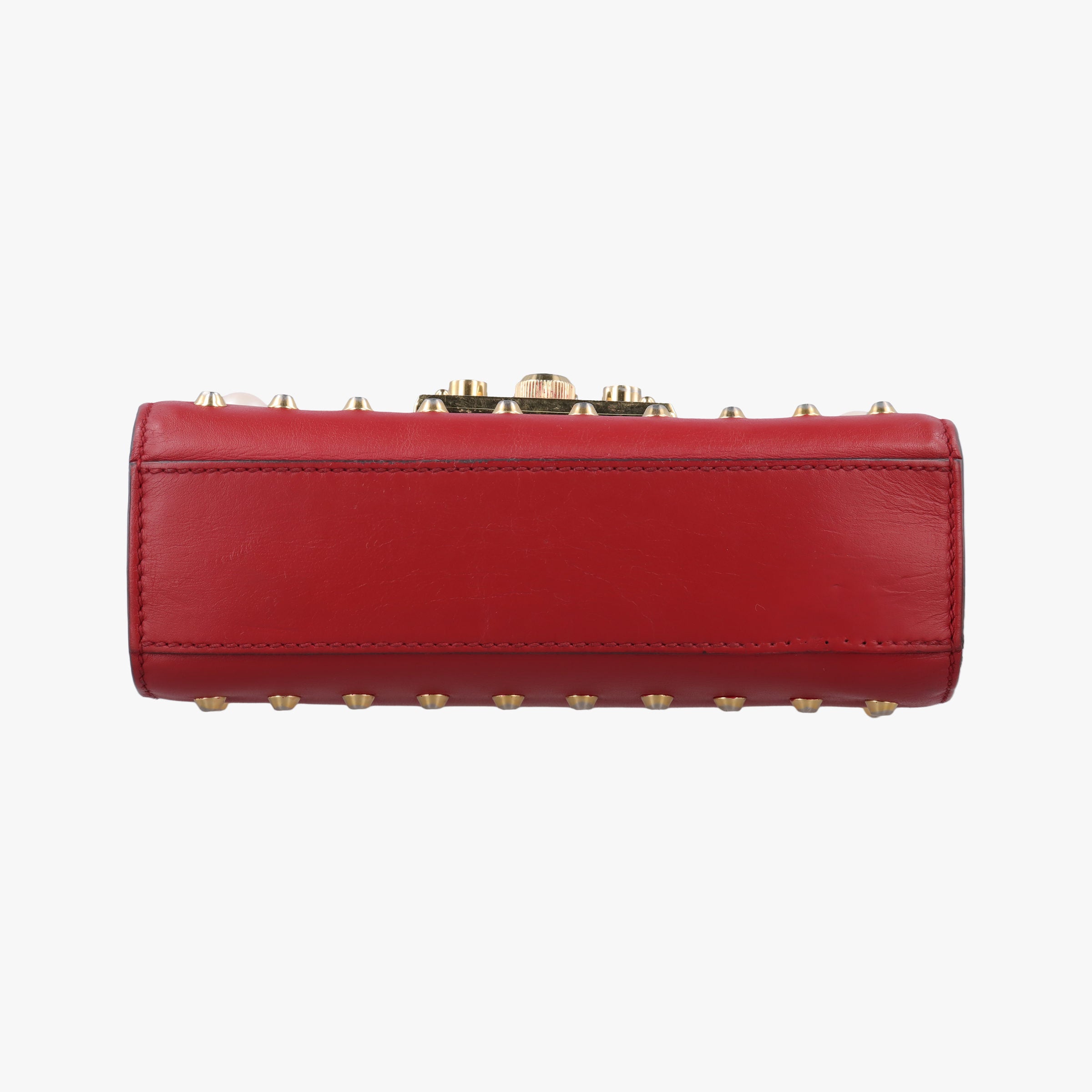 Pre-owned Gucci Padlock Red Leather 432182 shoulderbag | stylenewstar