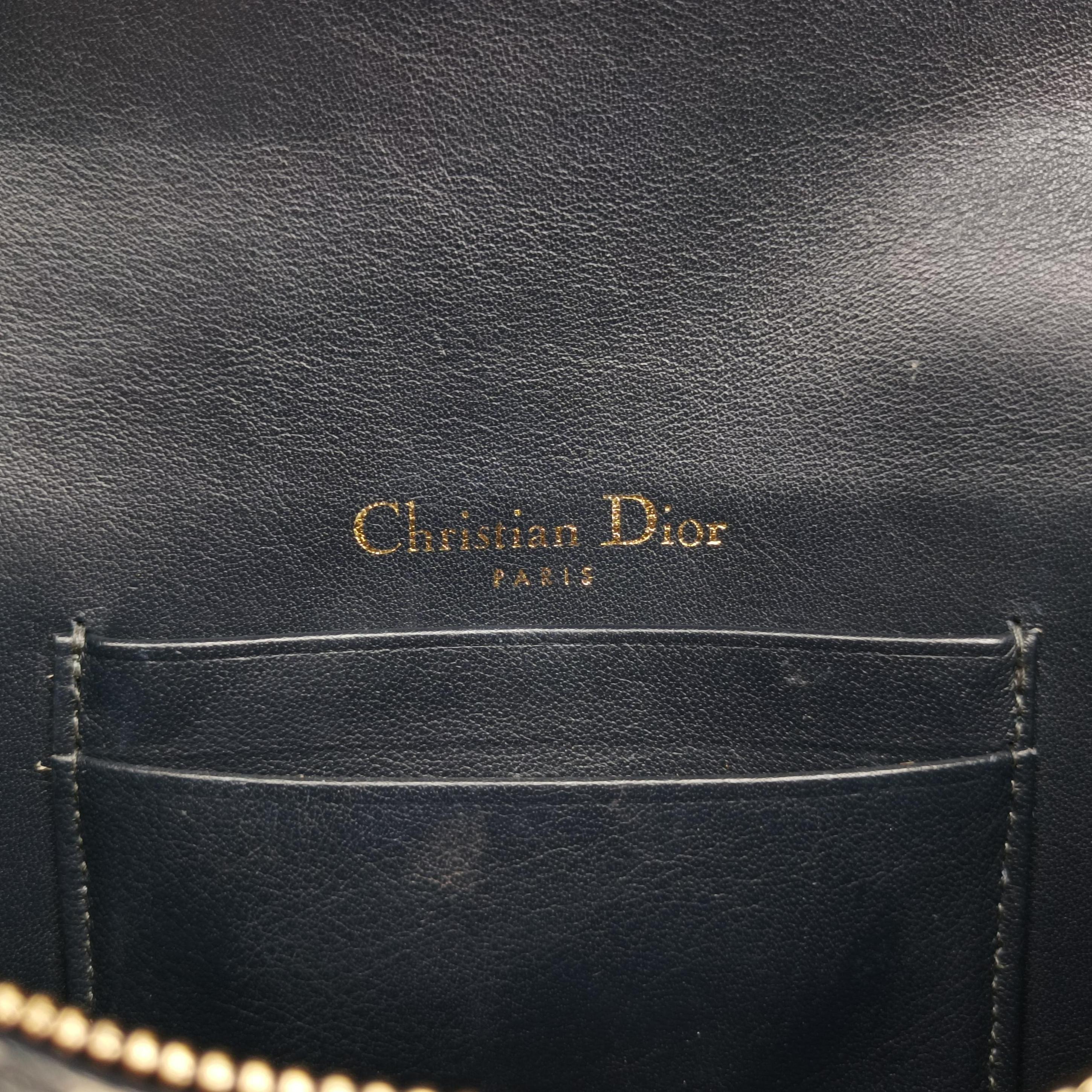 Vintage Christian Dior Saddle Navy×Gray jacquard  bum bag/waist bag | stylenewstar