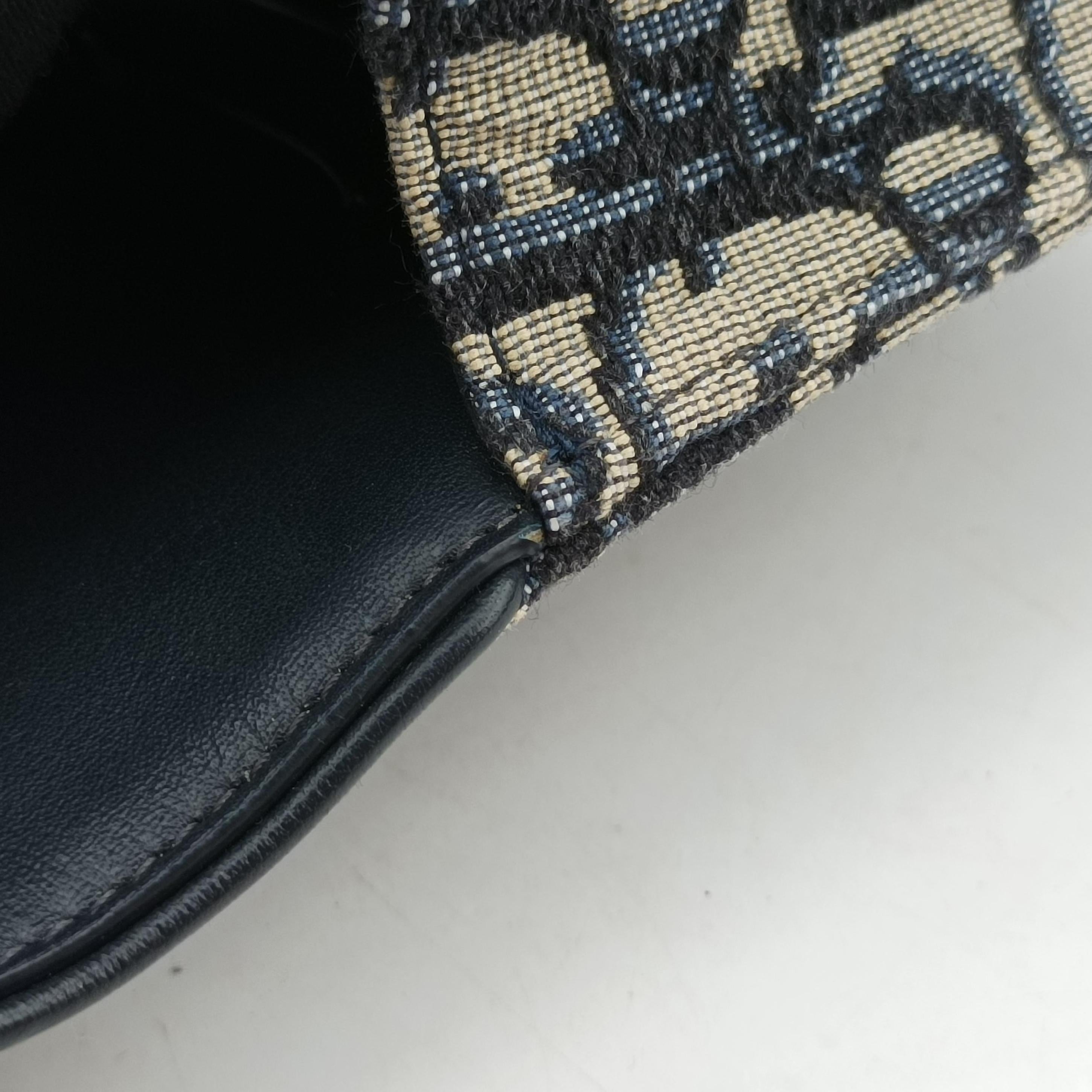 Vintage Christian Dior Saddle Navy×Gray jacquard  bum bag/waist bag | stylenewstar