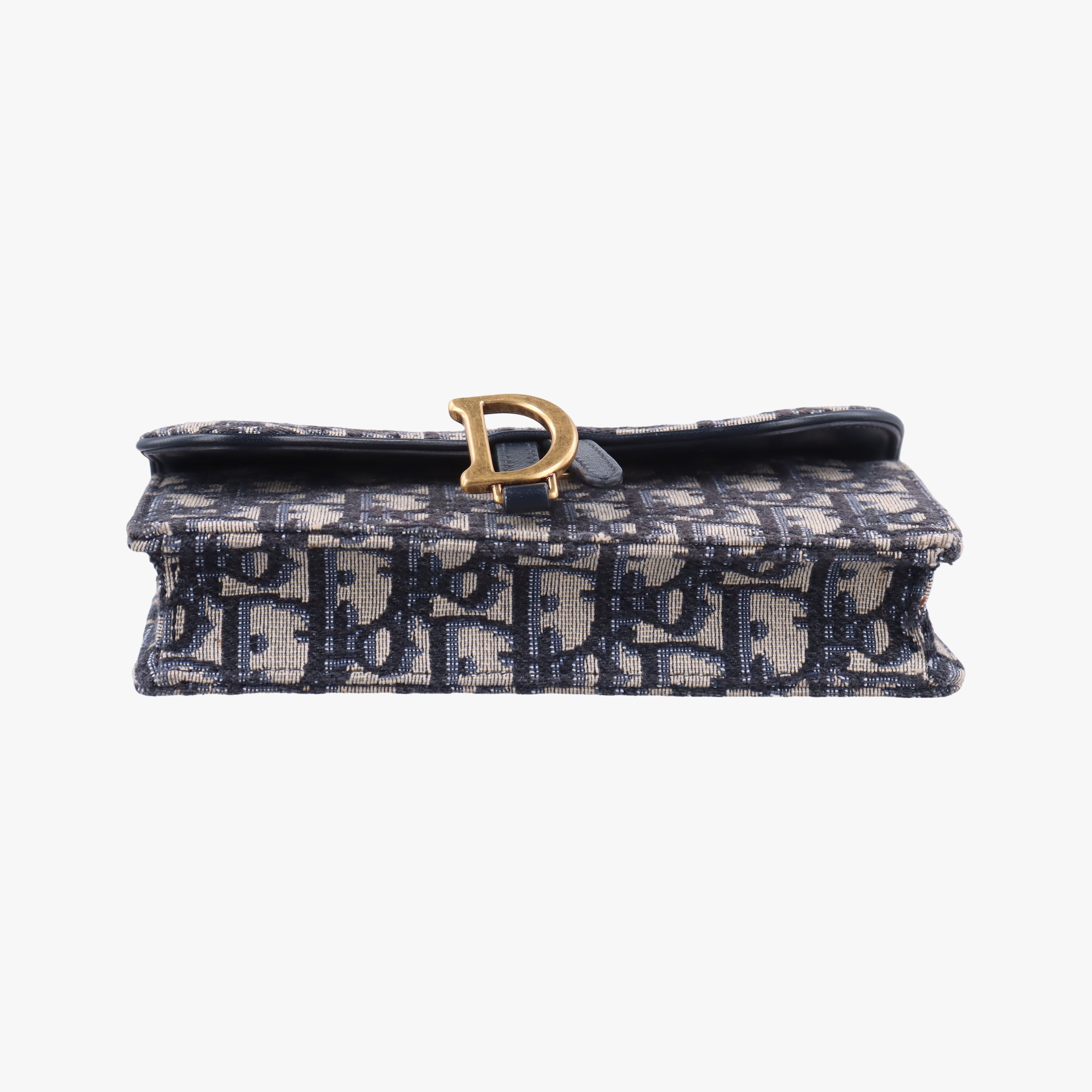 Vintage Christian Dior Saddle Navy×Gray jacquard  bum bag/waist bag | stylenewstar