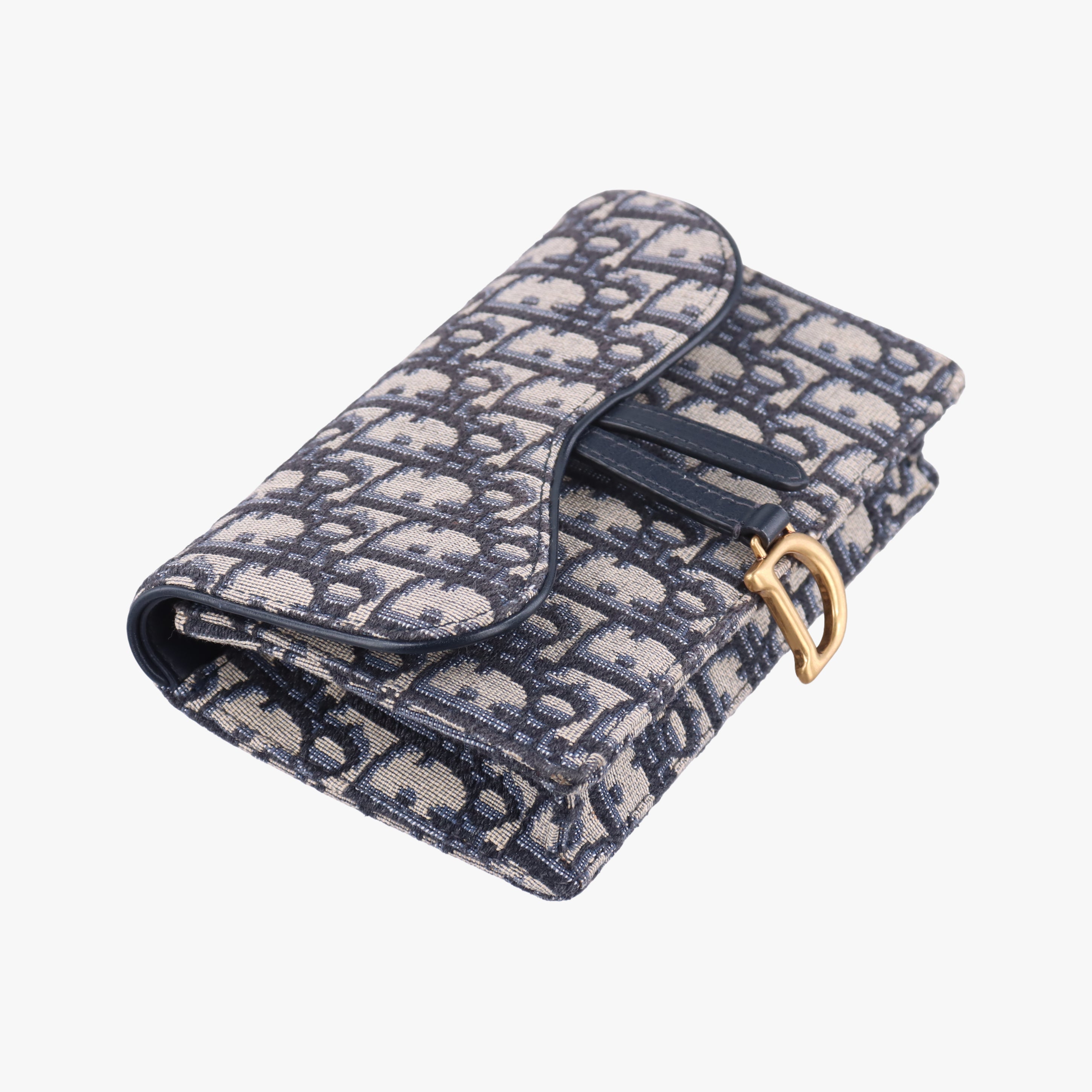 Vintage Christian Dior Saddle Navy×Gray jacquard  bum bag/waist bag | stylenewstar
