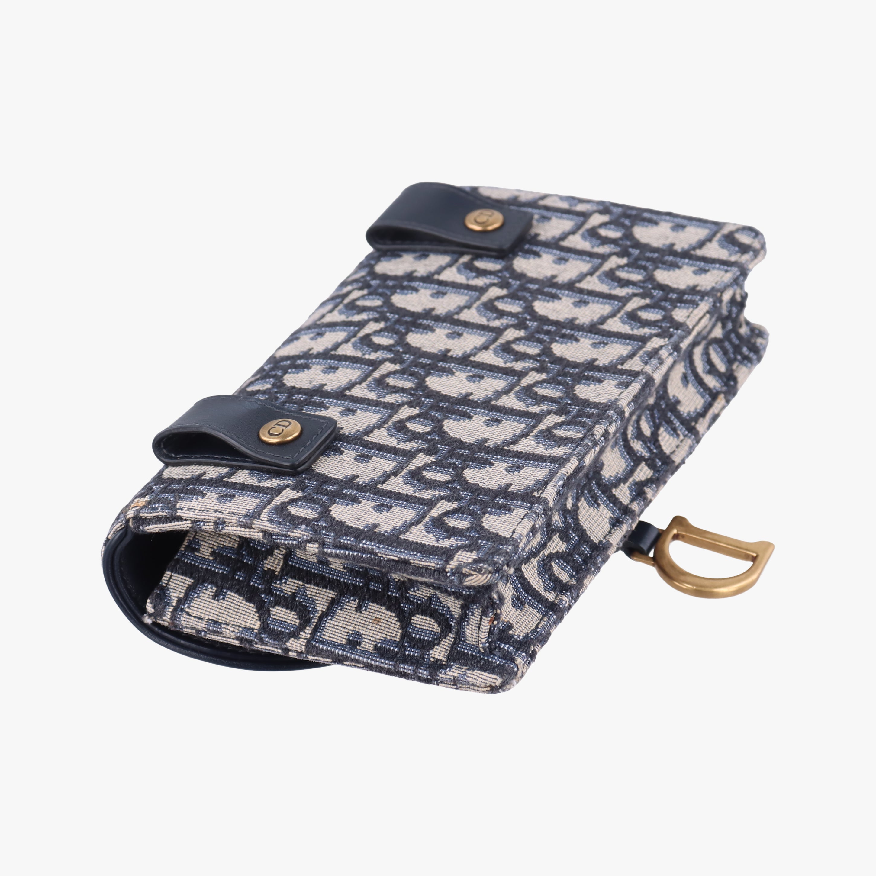 Vintage Christian Dior Saddle Navy×Gray jacquard  bum bag/waist bag | stylenewstar