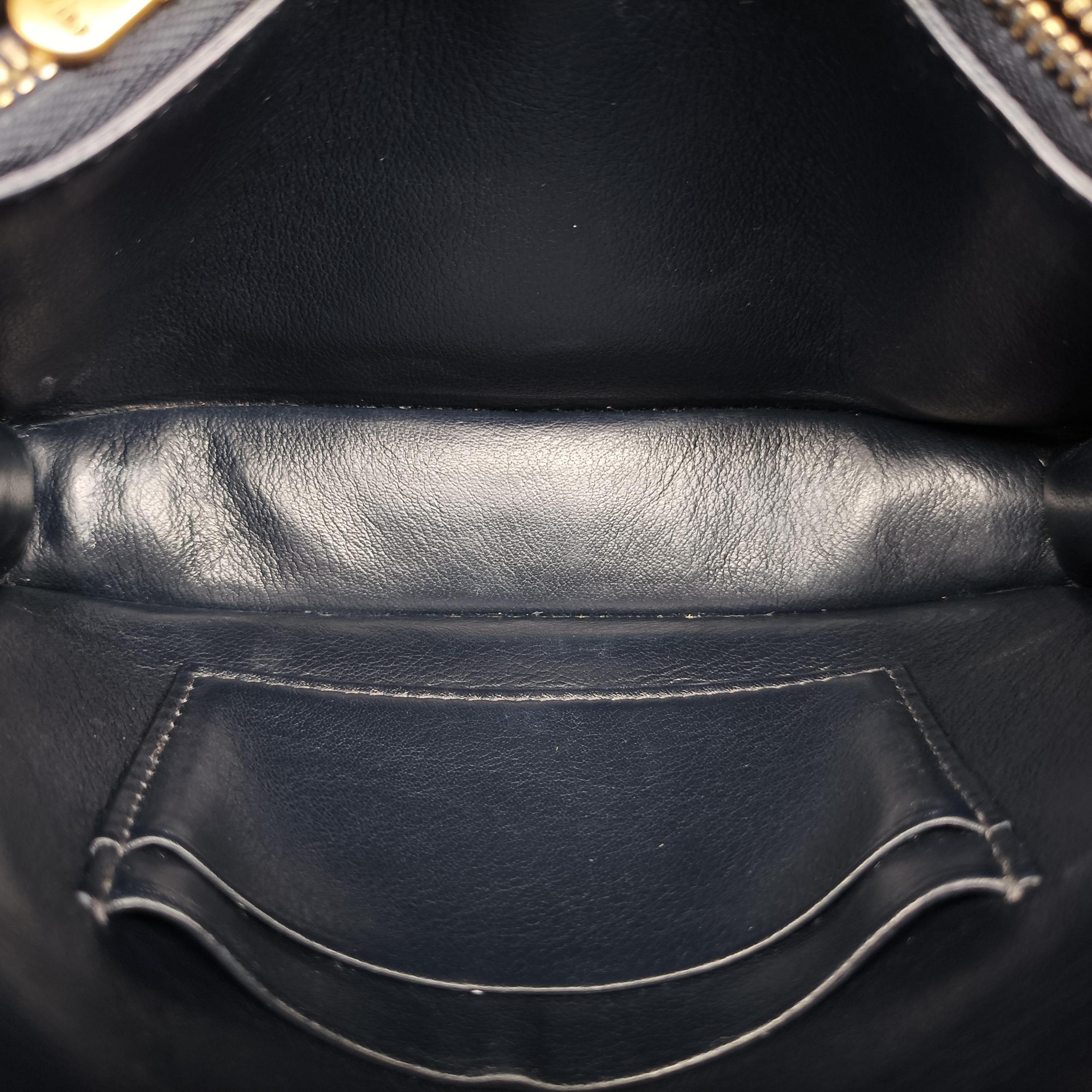 Pre-owned Christian Dior Saddle Navy×Gray jacquard  bum bag/waist bag | stylenewstar