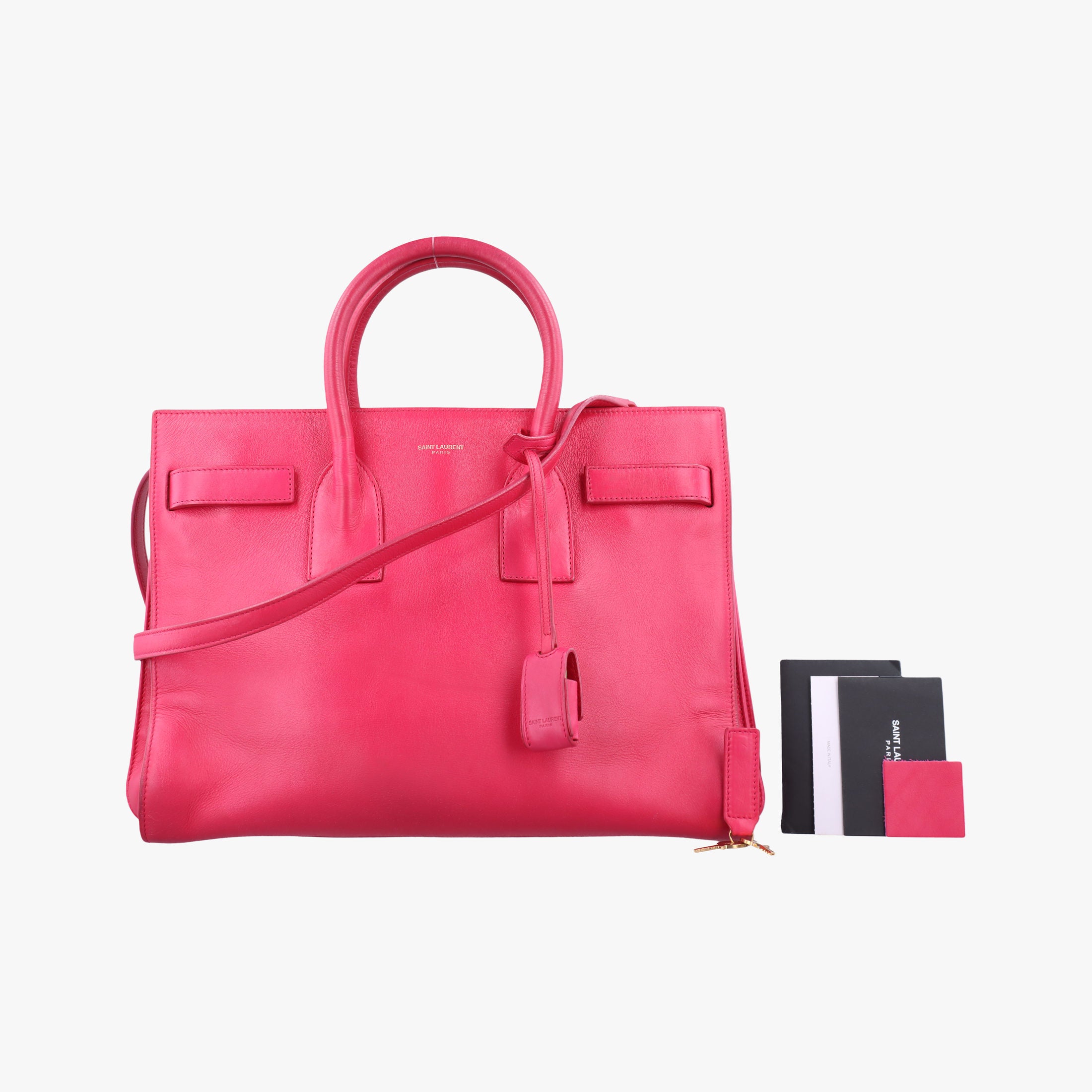 Secondhand Yves Saint Laurent SAC DE JOUR Pink Leather 324823 shoulderbag | stylenewstar