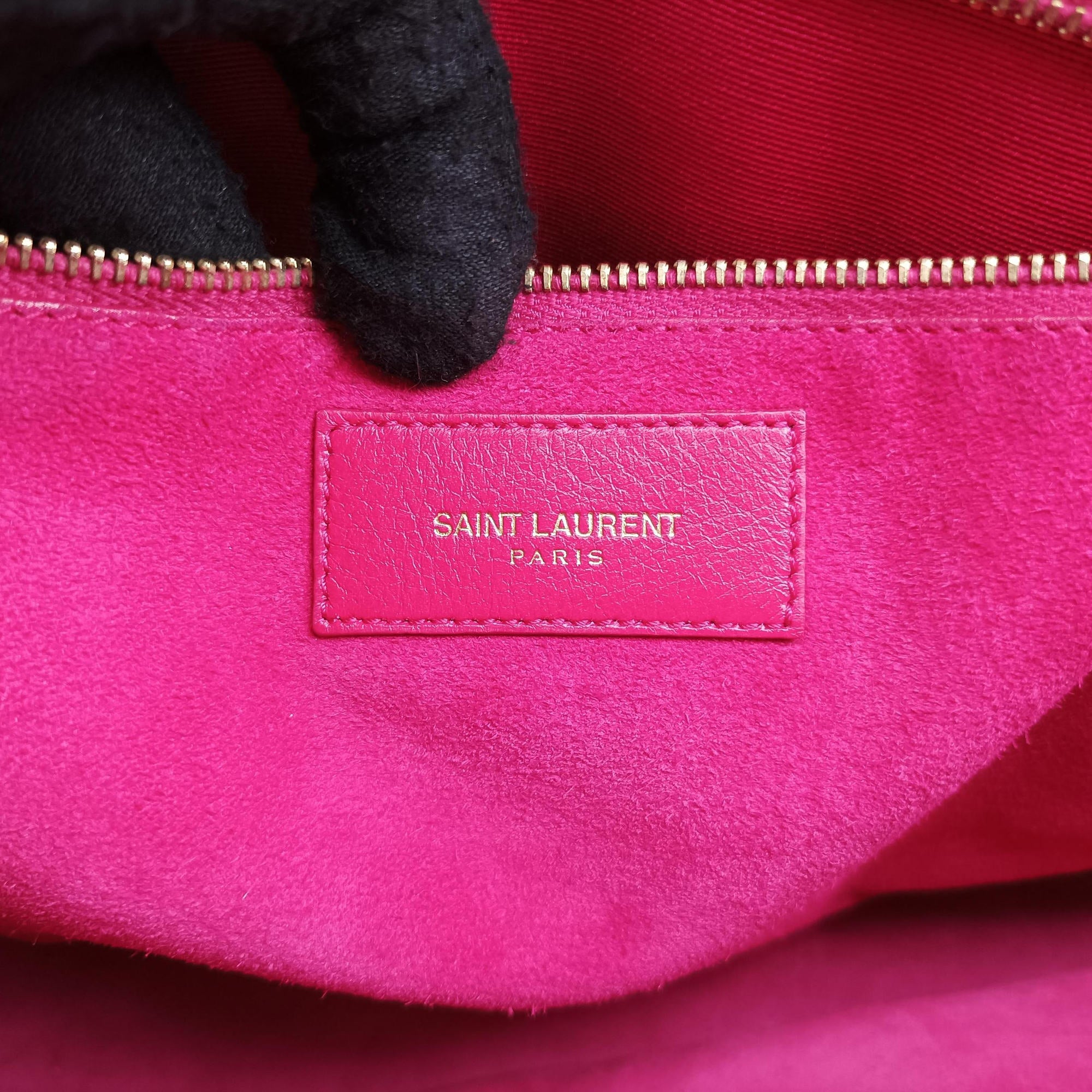 Secondhand Yves Saint Laurent SAC DE JOUR Pink Leather 324823 shoulderbag | stylenewstar
