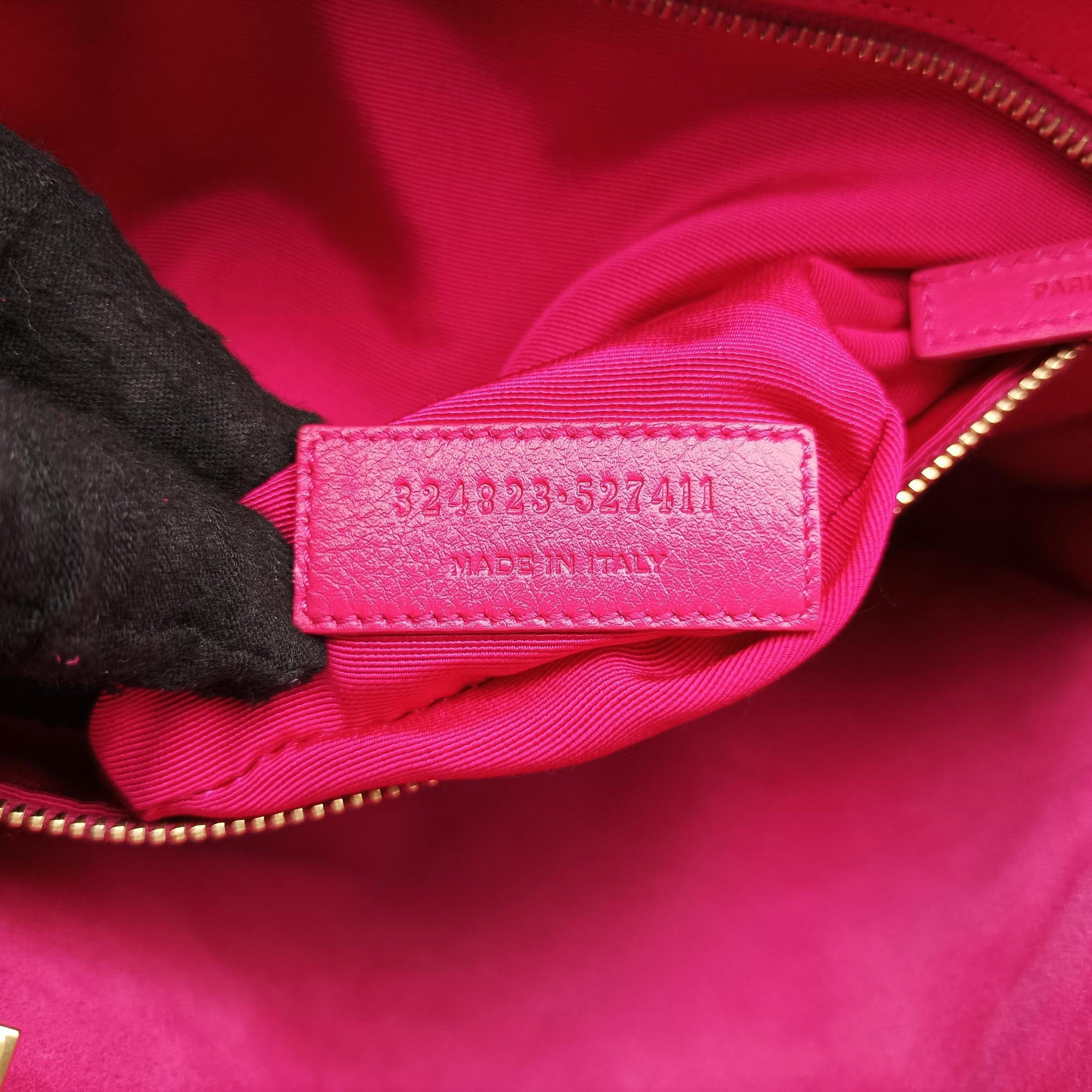 Secondhand Yves Saint Laurent SAC DE JOUR Pink Leather 324823 shoulderbag | stylenewstar