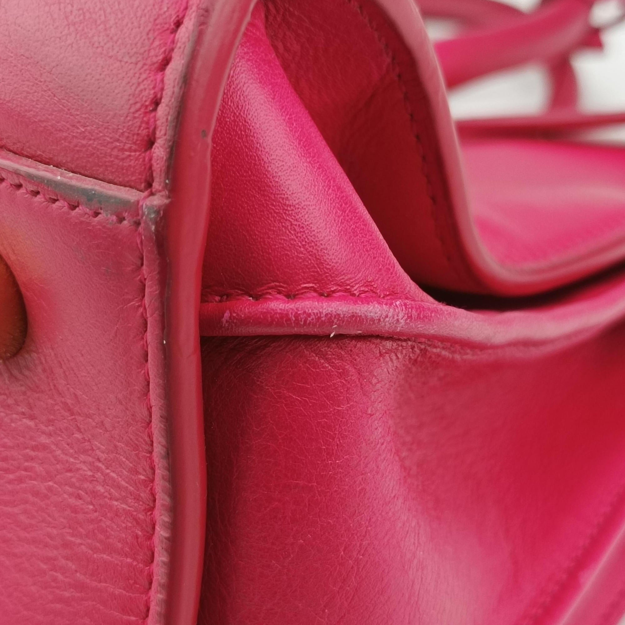 Secondhand Yves Saint Laurent SAC DE JOUR Pink Leather 324823 shoulderbag | stylenewstar