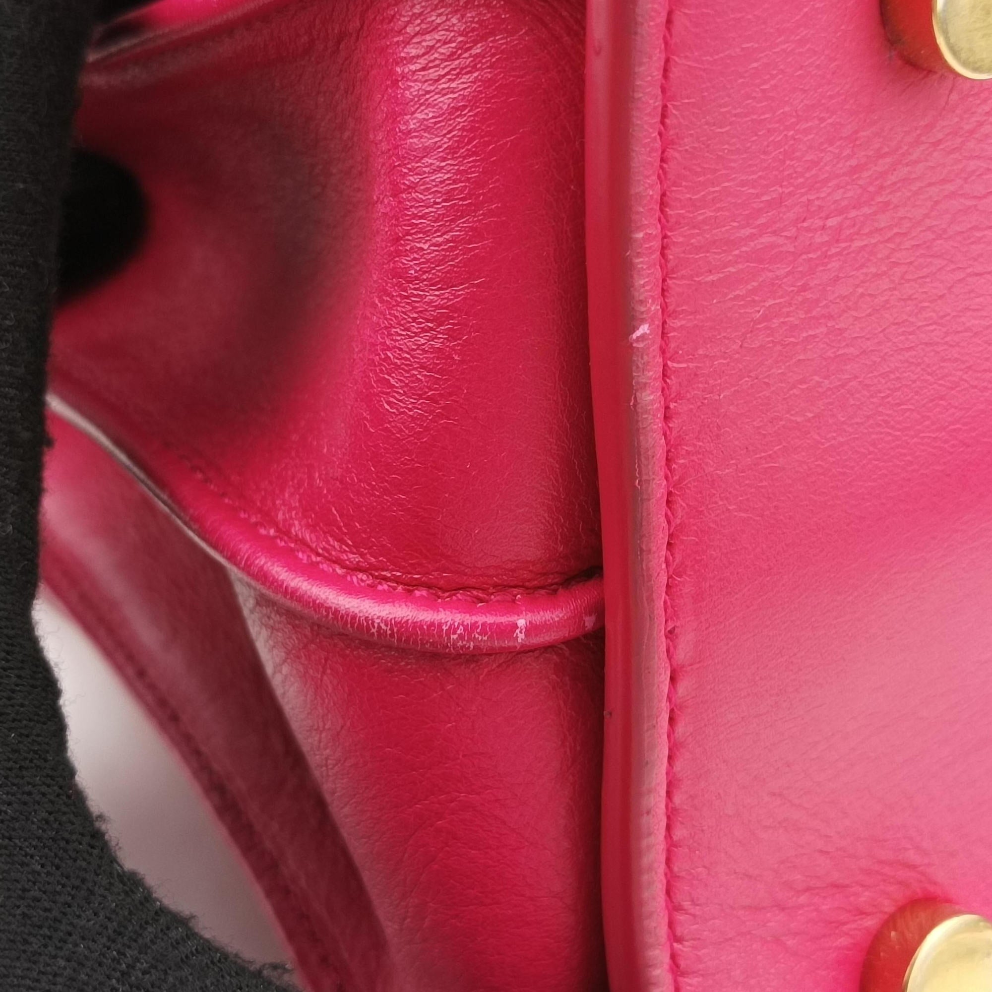 Secondhand Yves Saint Laurent SAC DE JOUR Pink Leather 324823 shoulderbag | stylenewstar
