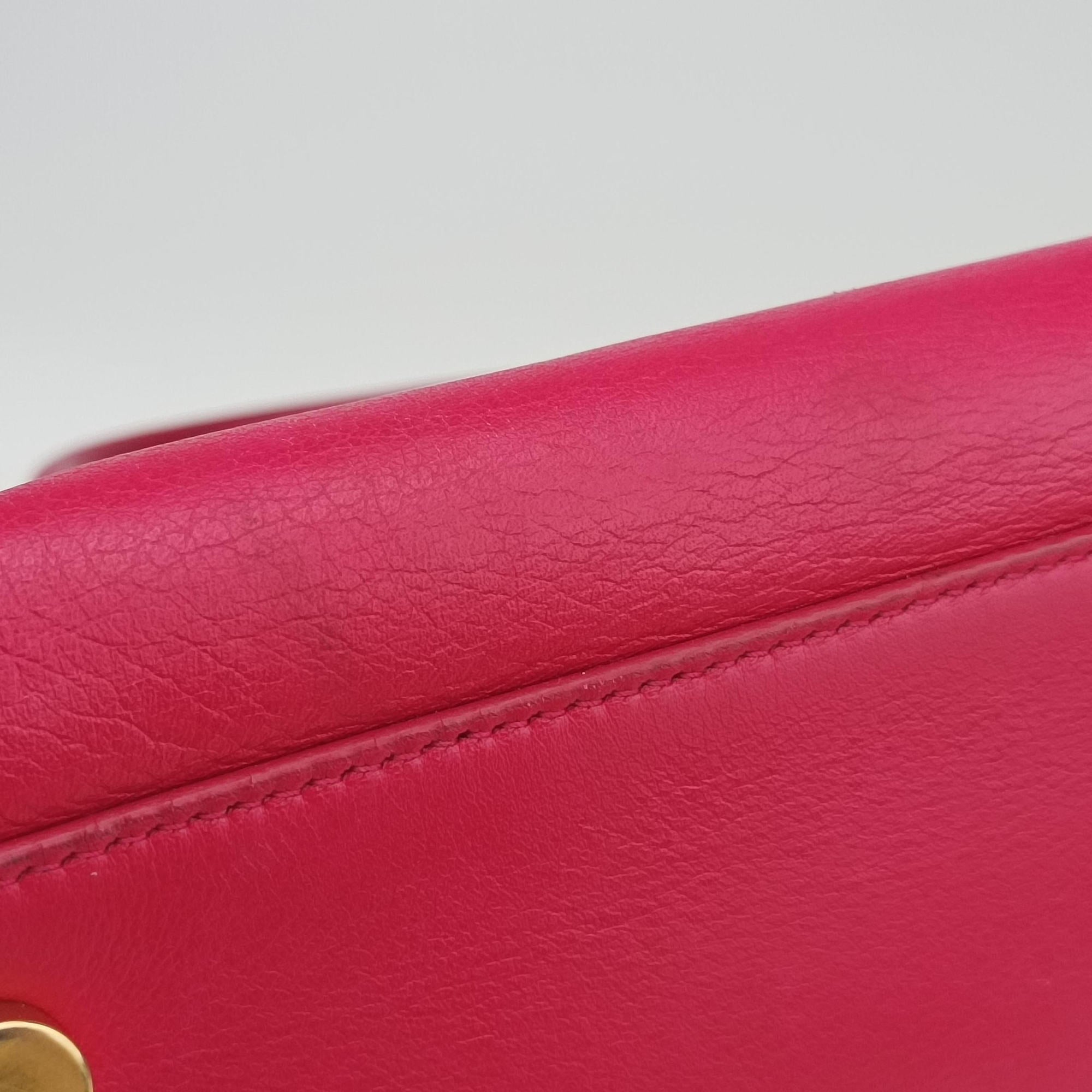 Secondhand Yves Saint Laurent SAC DE JOUR Pink Leather 324823 shoulderbag | stylenewstar