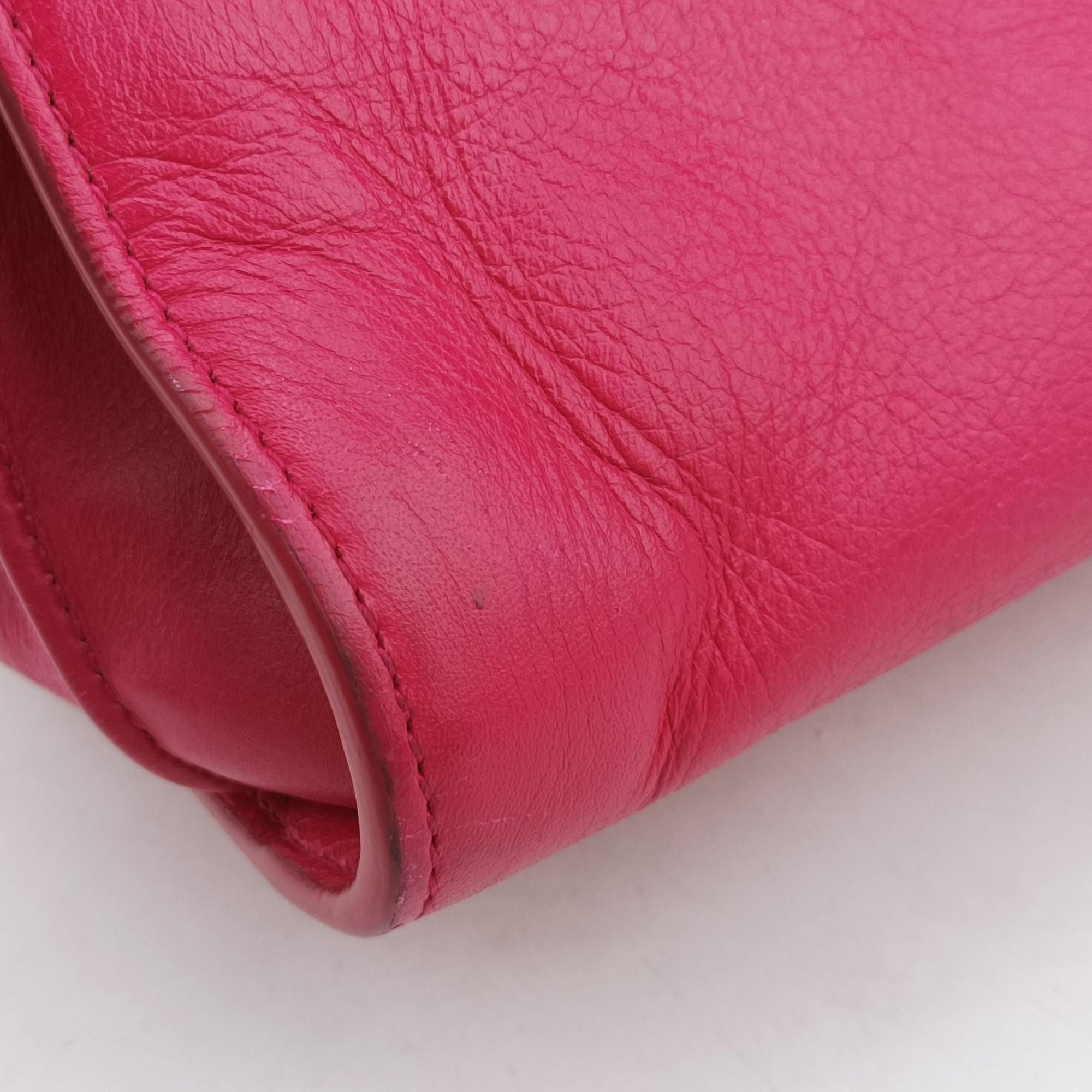 Secondhand Yves Saint Laurent SAC DE JOUR Pink Leather 324823 shoulderbag | stylenewstar