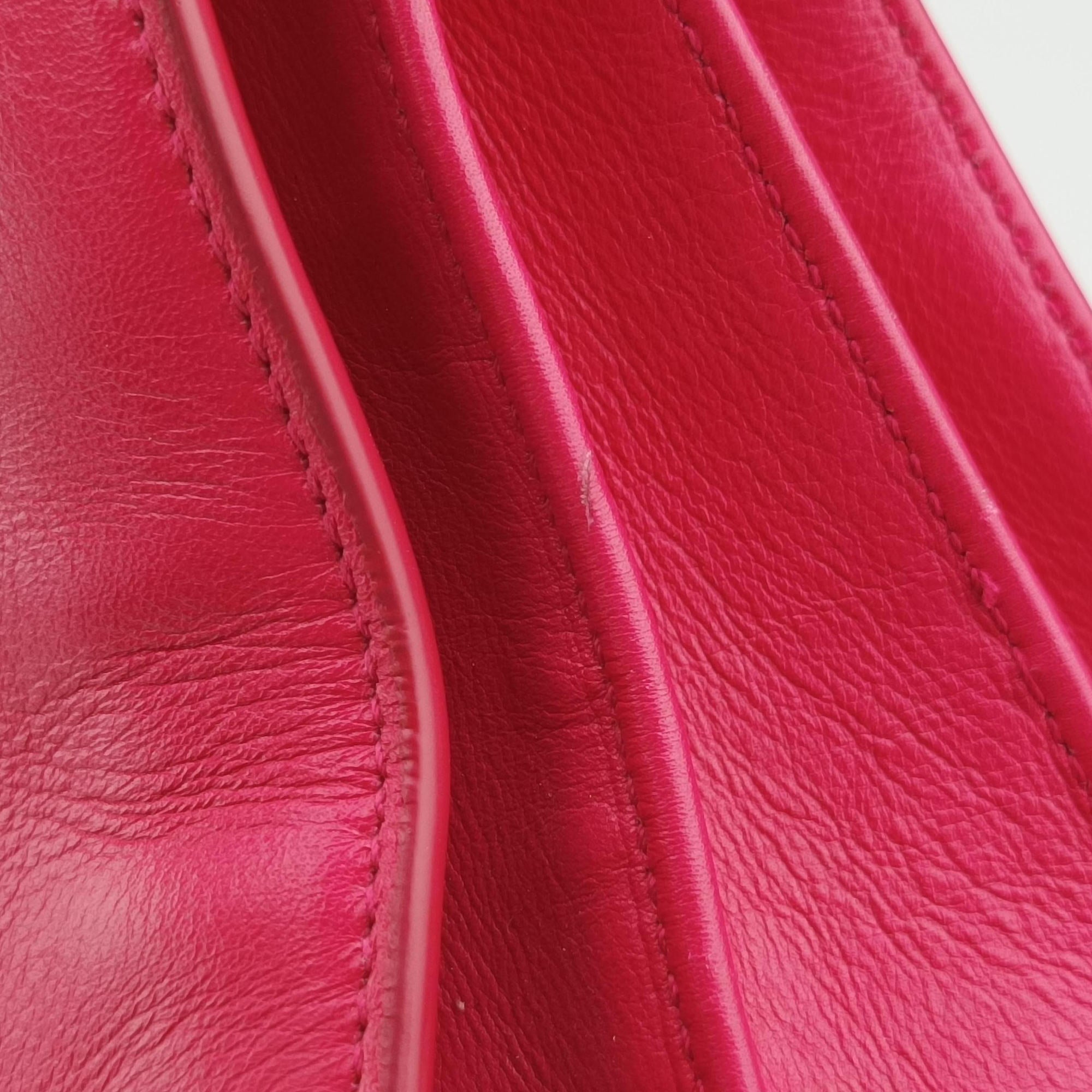 Secondhand Yves Saint Laurent SAC DE JOUR Pink Leather 324823 shoulderbag | stylenewstar
