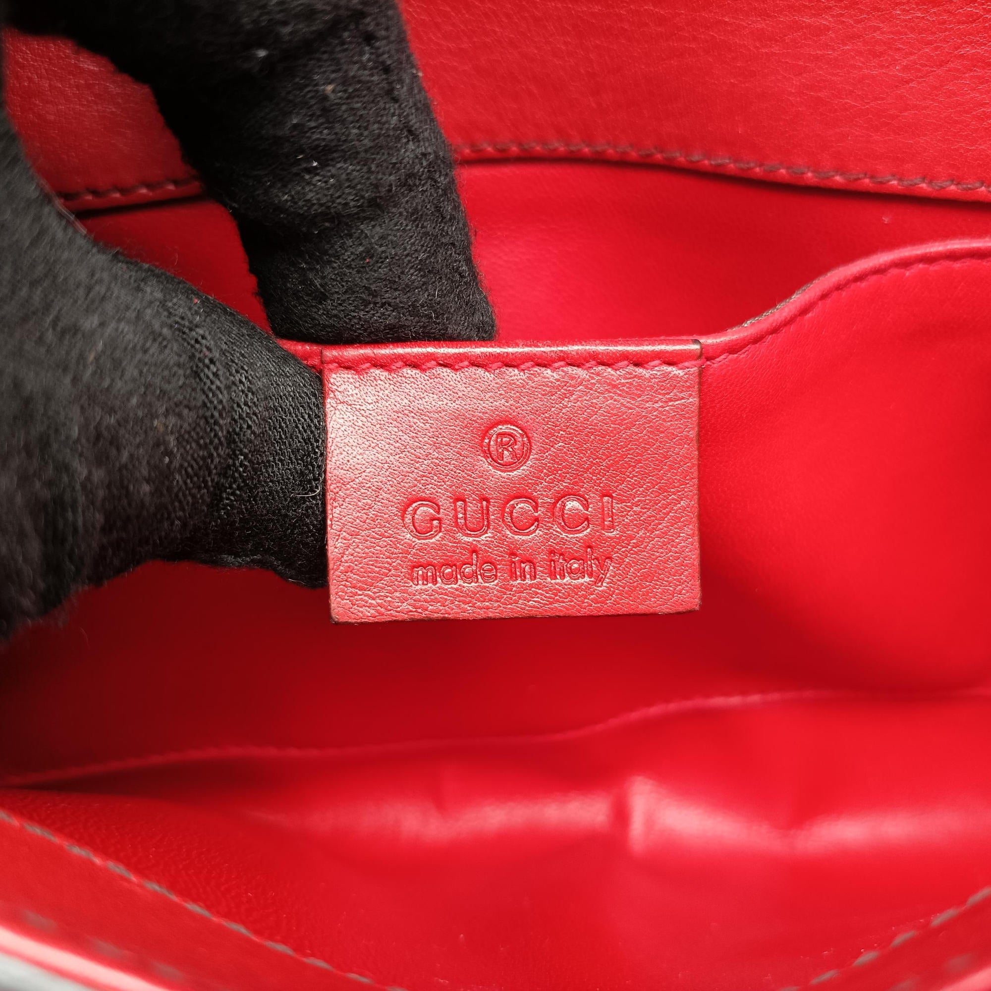 Pre-owned Gucci Emily Red Leather 283063 shoulderbag | stylenewstar