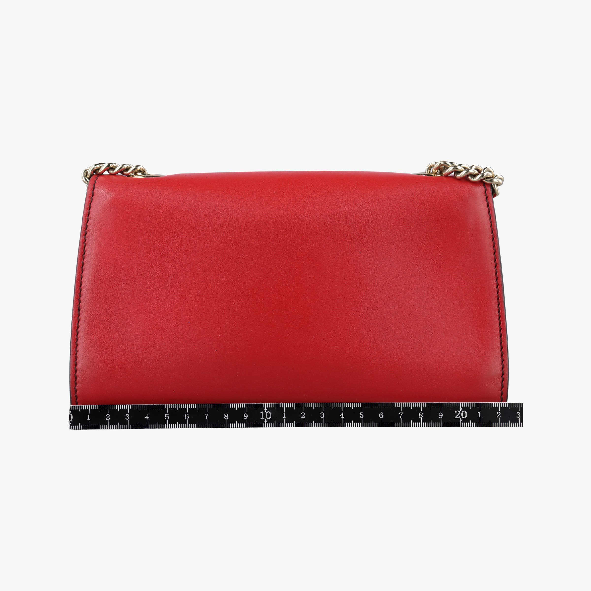 Pre-owned Gucci Emily Red Leather 283063 shoulderbag | stylenewstar