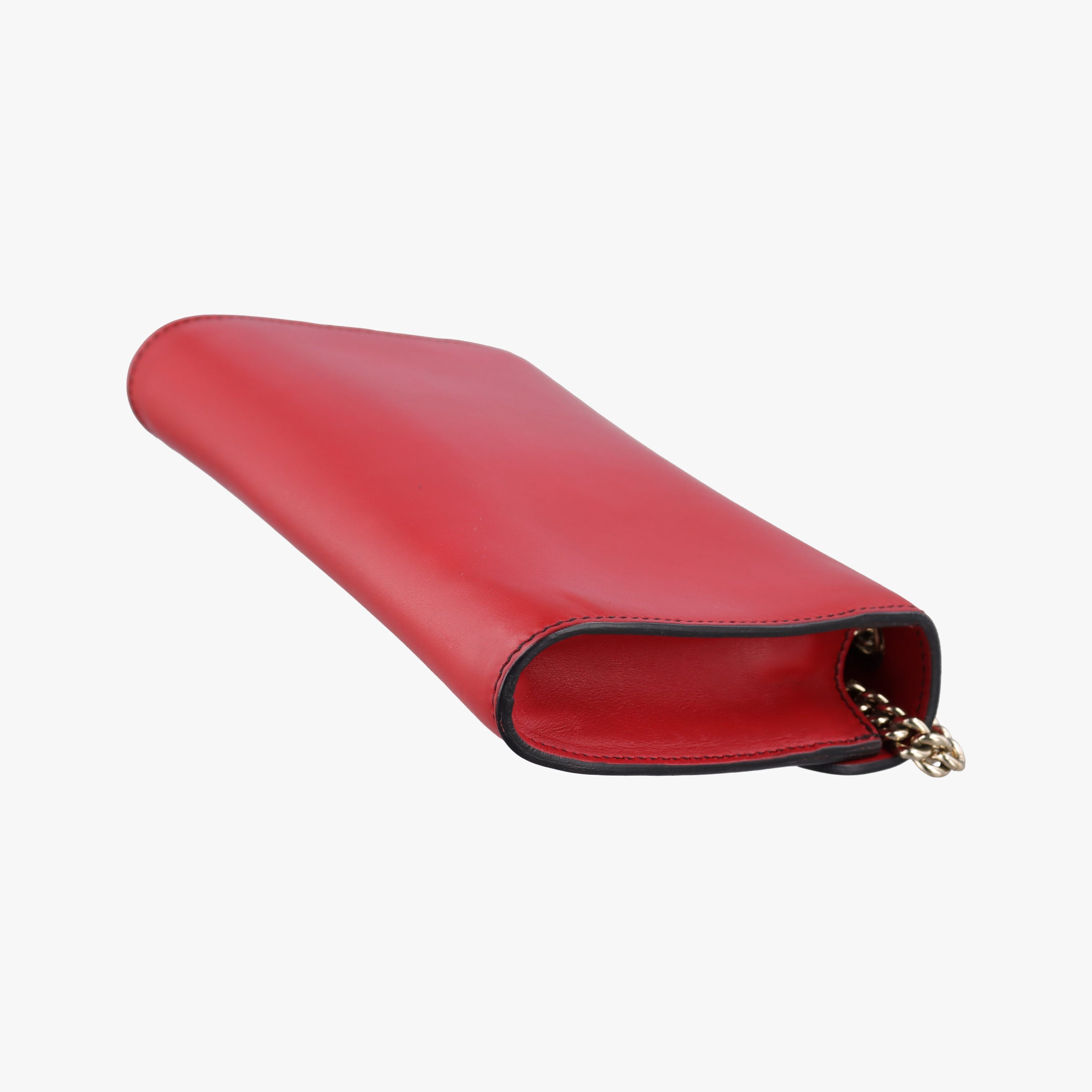 Pre-owned Gucci Emily Red Leather 283063 shoulderbag | stylenewstar