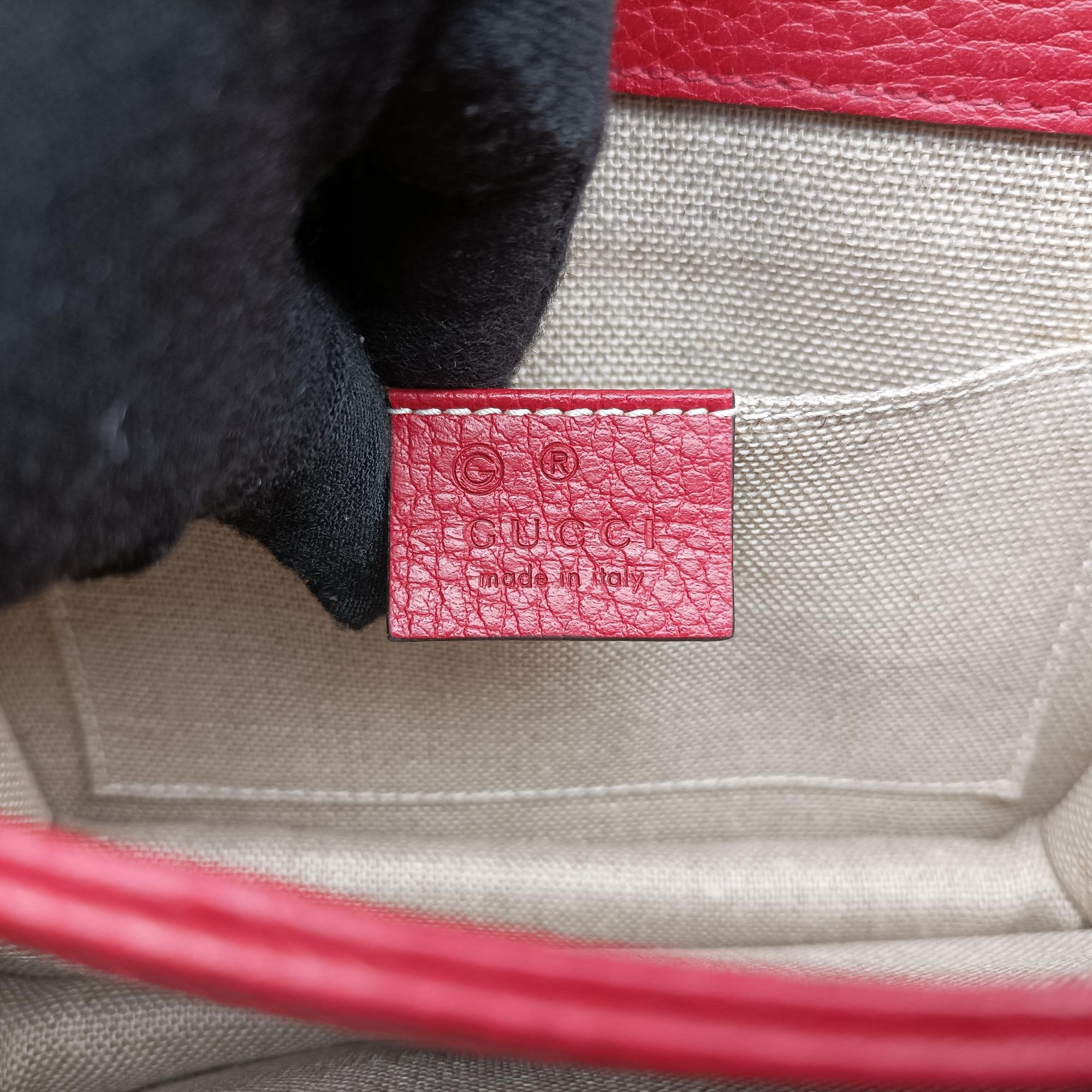 Pre-owned Gucci Interlocking G Red Leather 510304 shoulderbag | stylenewstar