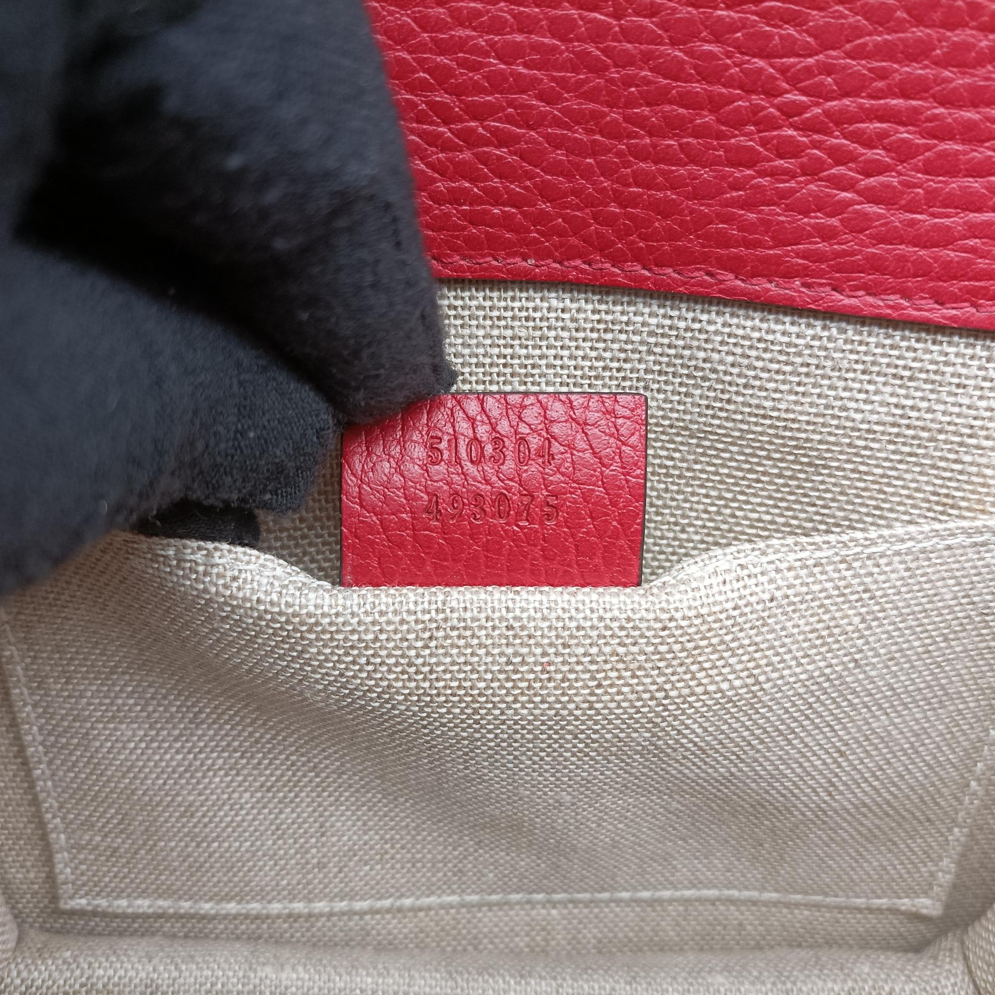 Pre-owned Gucci Interlocking G Red Leather 510304 shoulderbag | stylenewstar