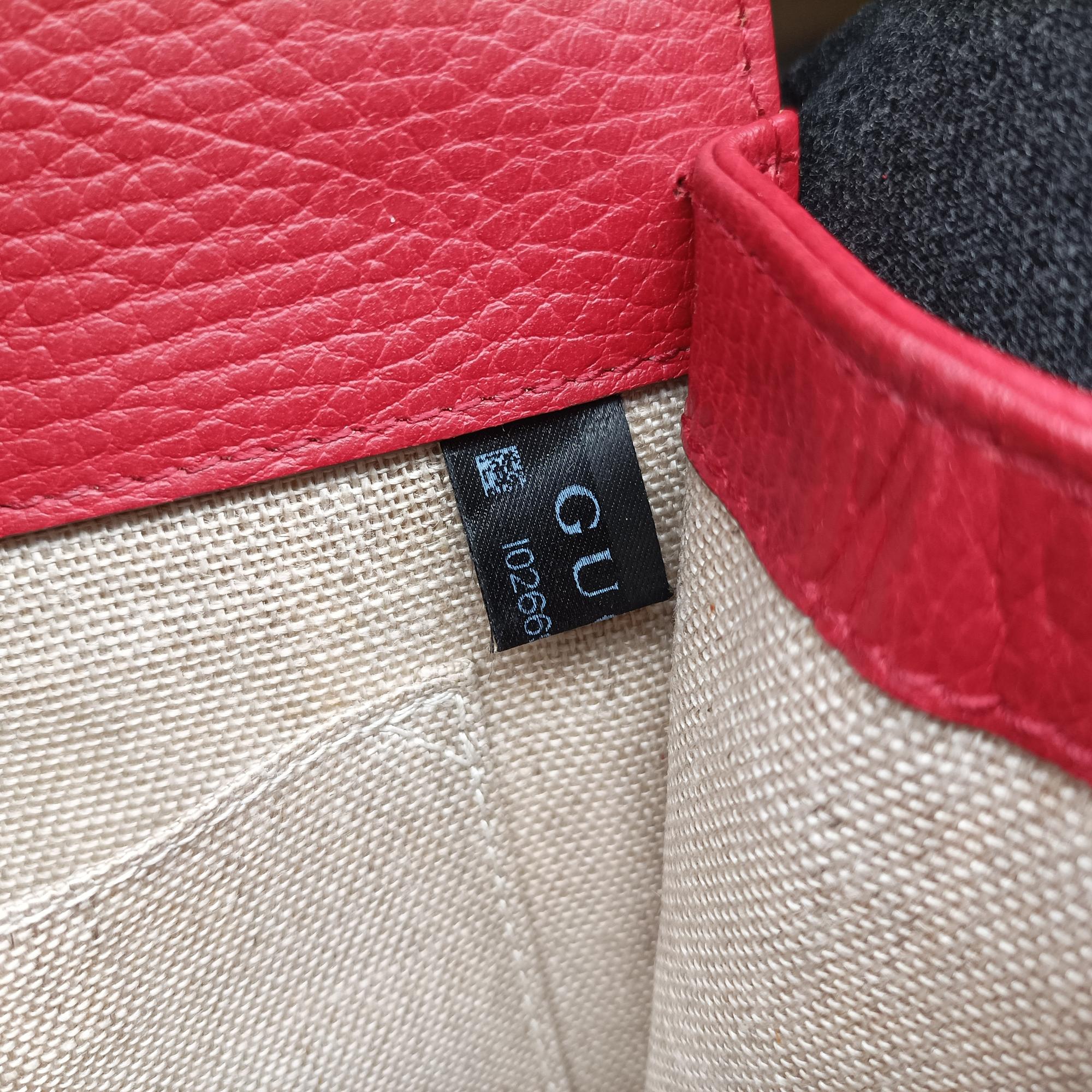 Pre-owned Gucci Interlocking G Red Leather 510304 shoulderbag | stylenewstar