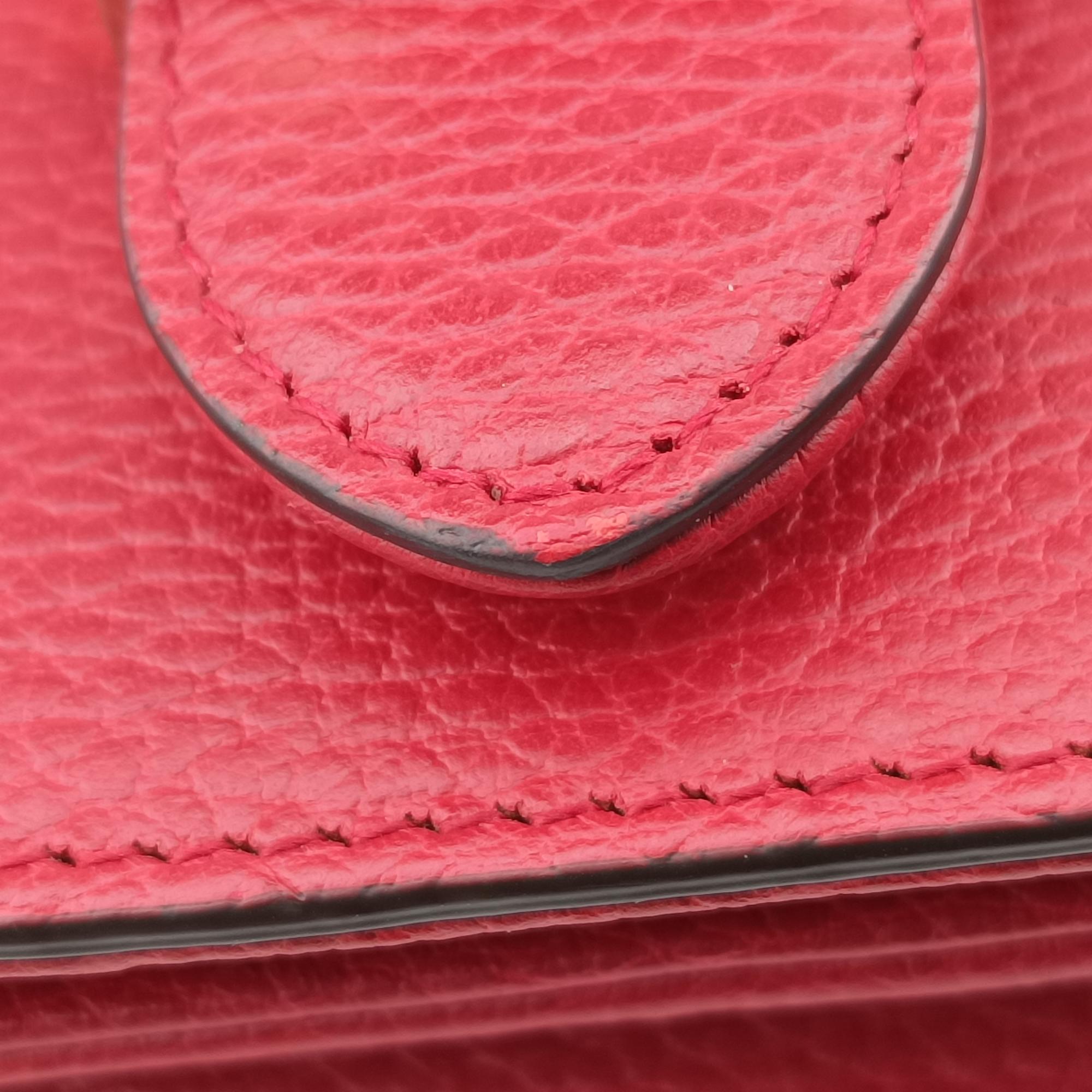 Pre-owned Gucci Interlocking G Red Leather 510304 shoulderbag | stylenewstar